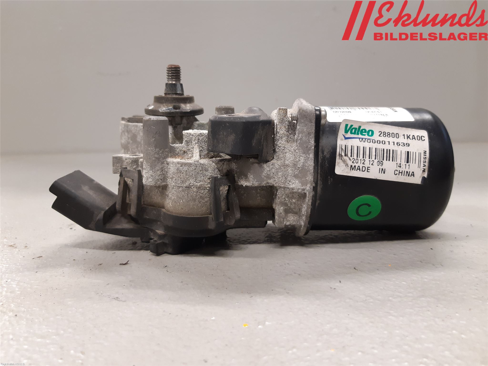 Nissan JUKE 10-14 Torkarmotor Vindruta