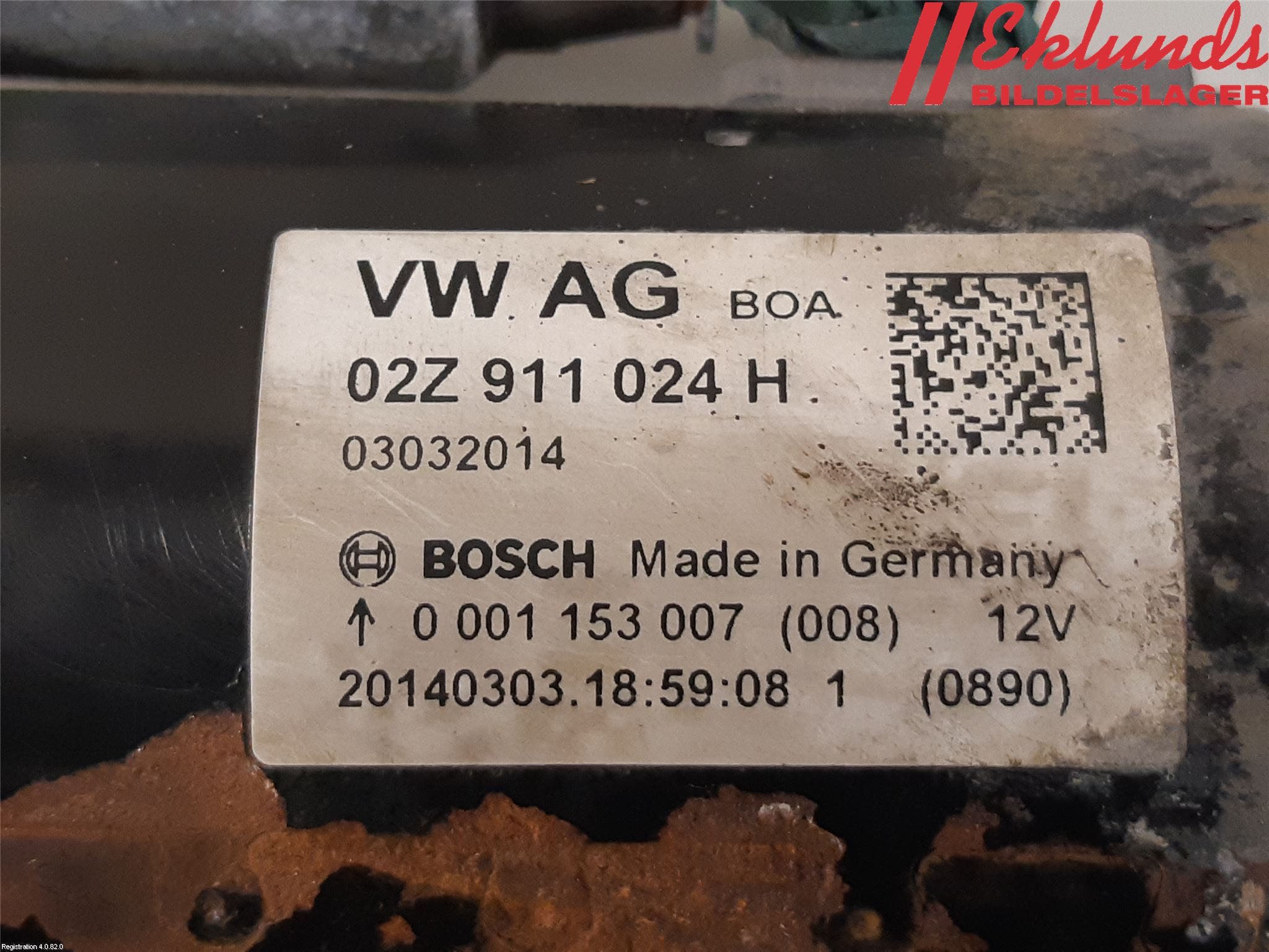 Skoda RAPID Startmotor Diesel