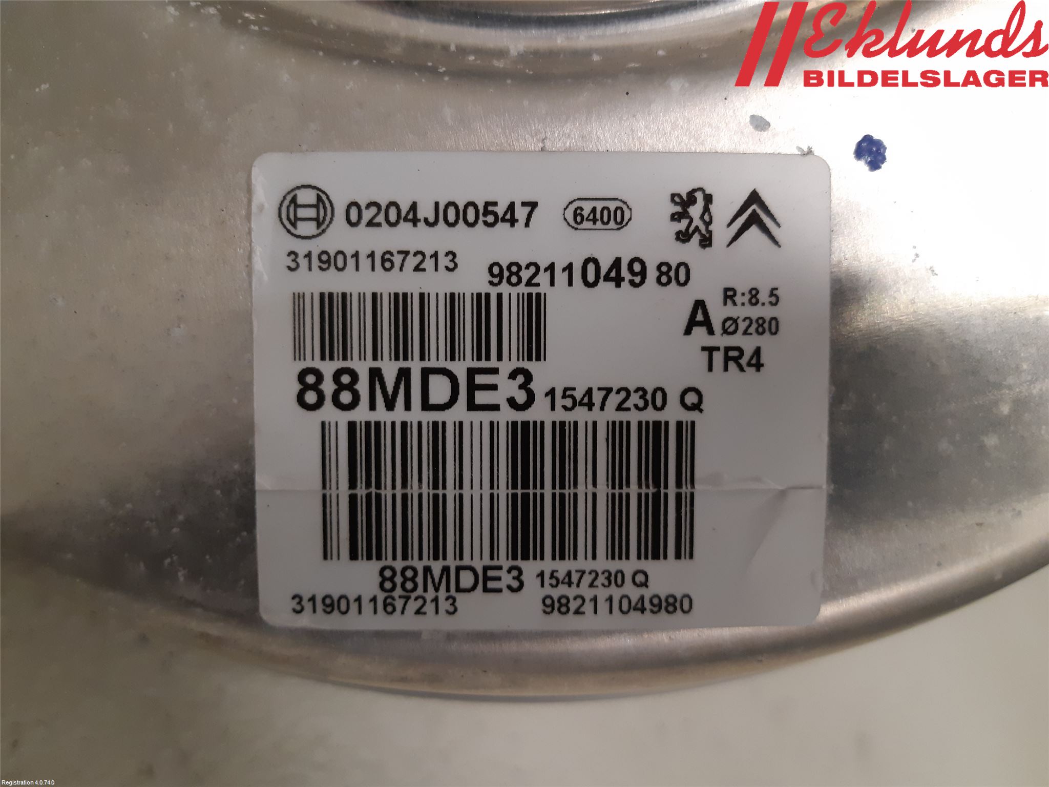 Citroen BERLINGO/E-BERLINGO 19- Bromsservo