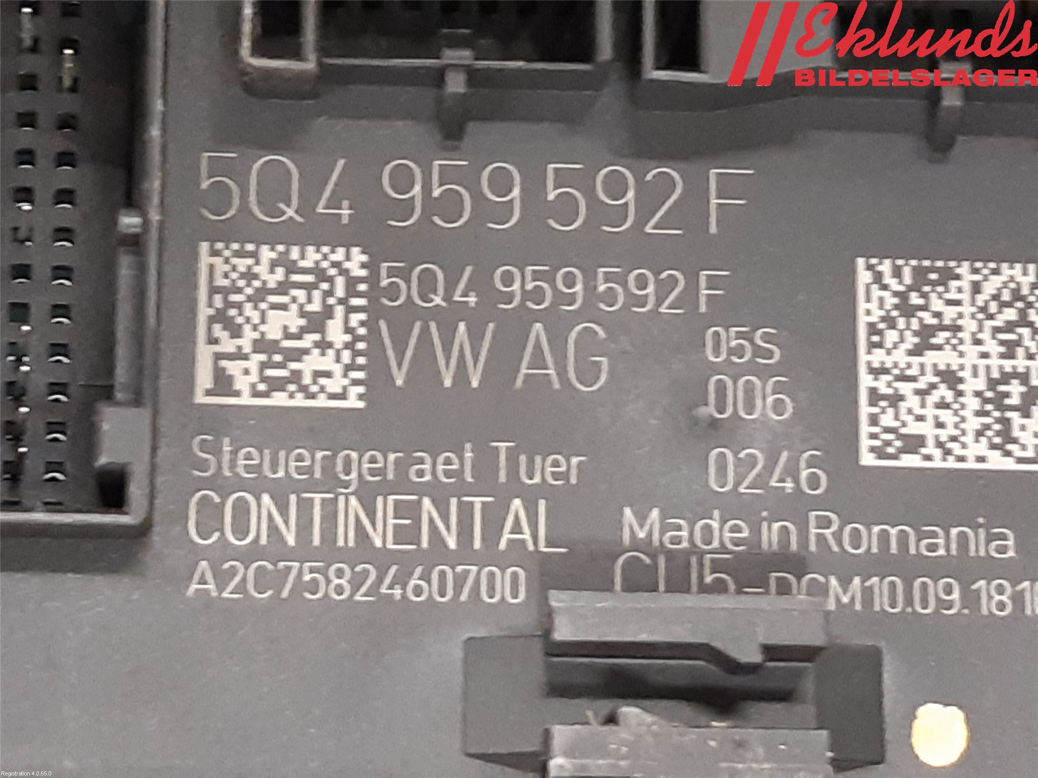 Skoda OCTAVIA (5E) 13-20 Styrenhet Dörr