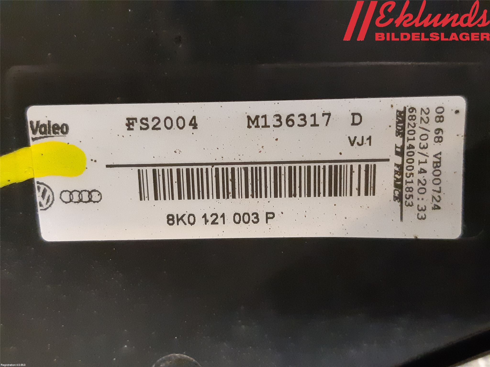 Audi A4 12-15 Kylfläkt El