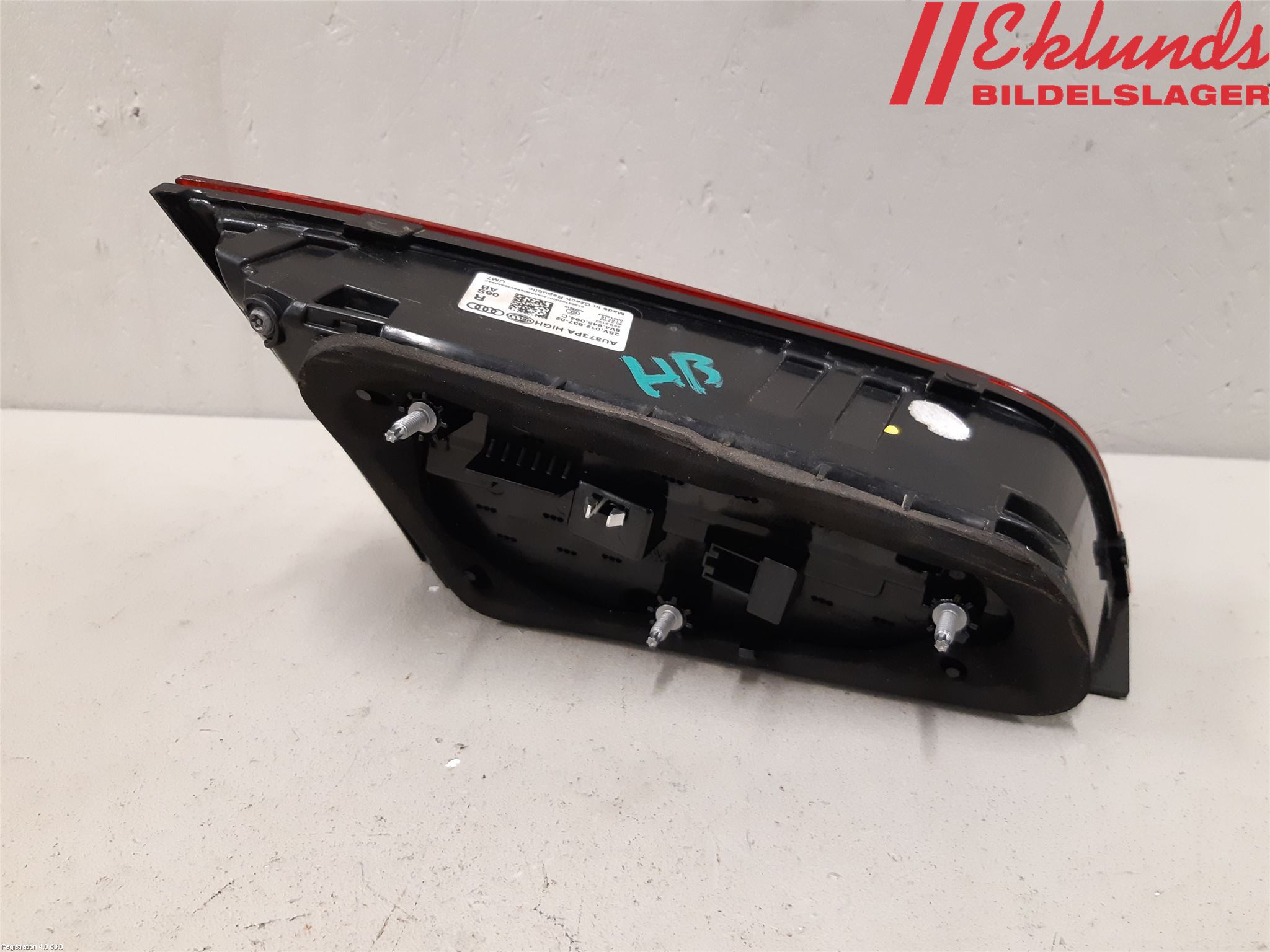 Audi A3/S3 8V 13-20 Bakljus Lucka Hö