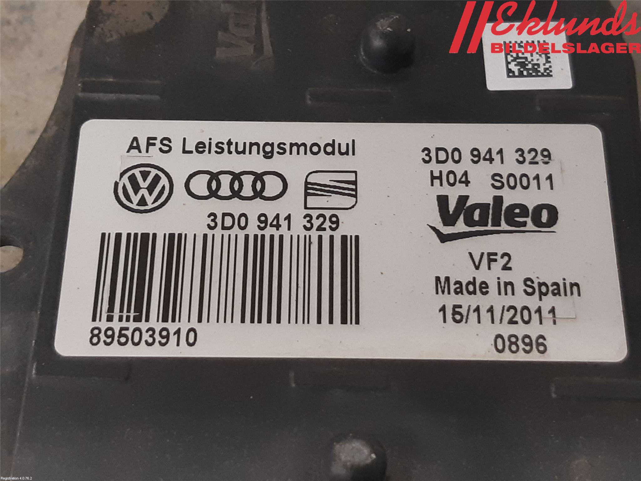 Volkswagen VW PASSAT 11-14 Styrenhet Strålkastare