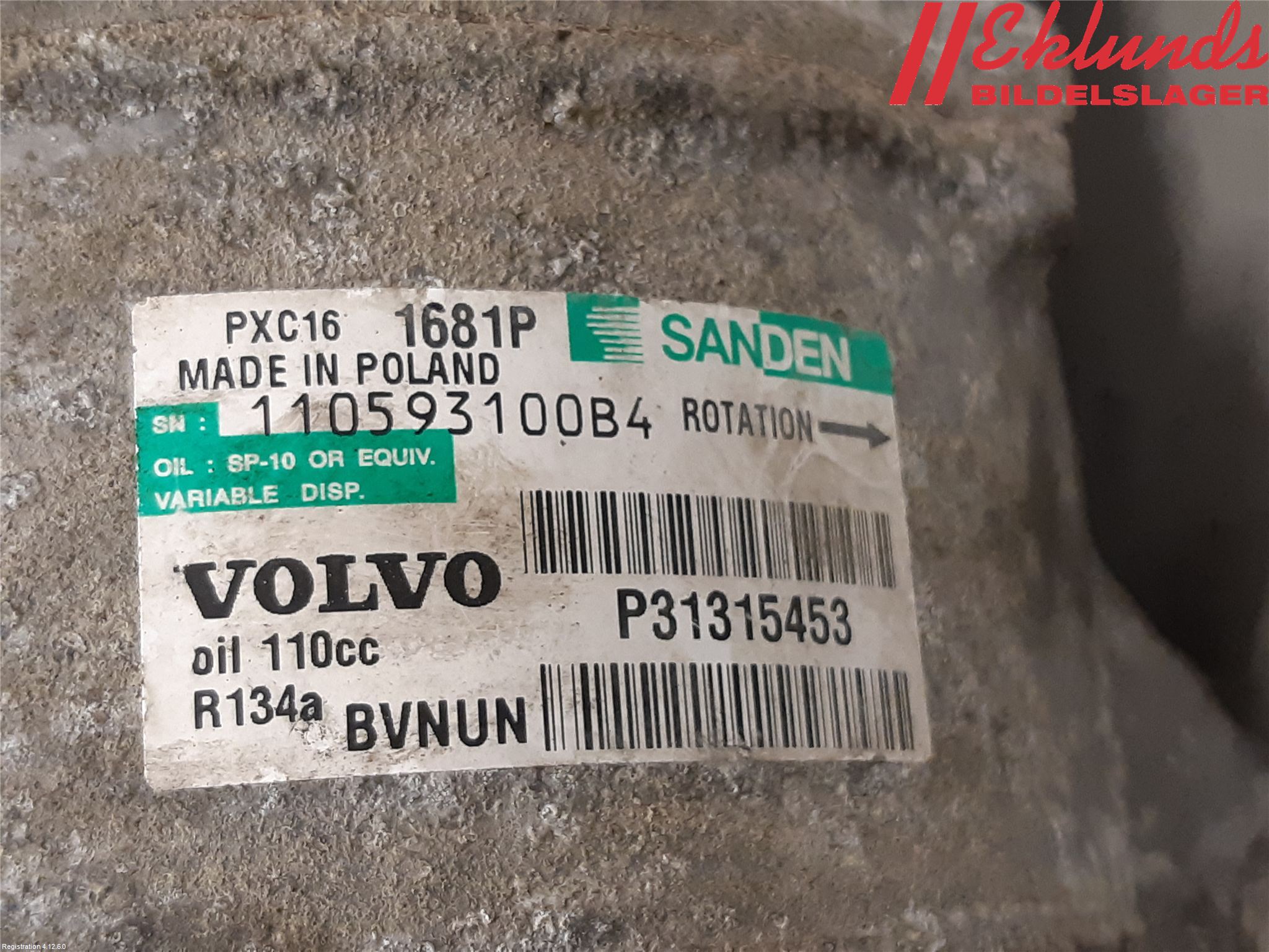 Volvo S60 11-13 Ac Kompressor