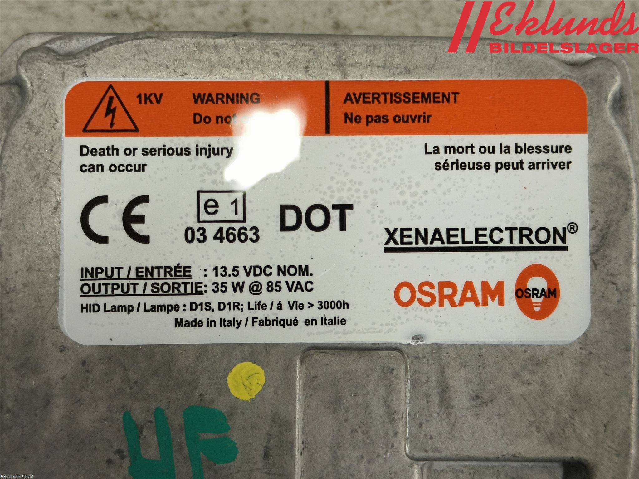 Ford MONDEO 07-15 Styrenhet Strålkastare