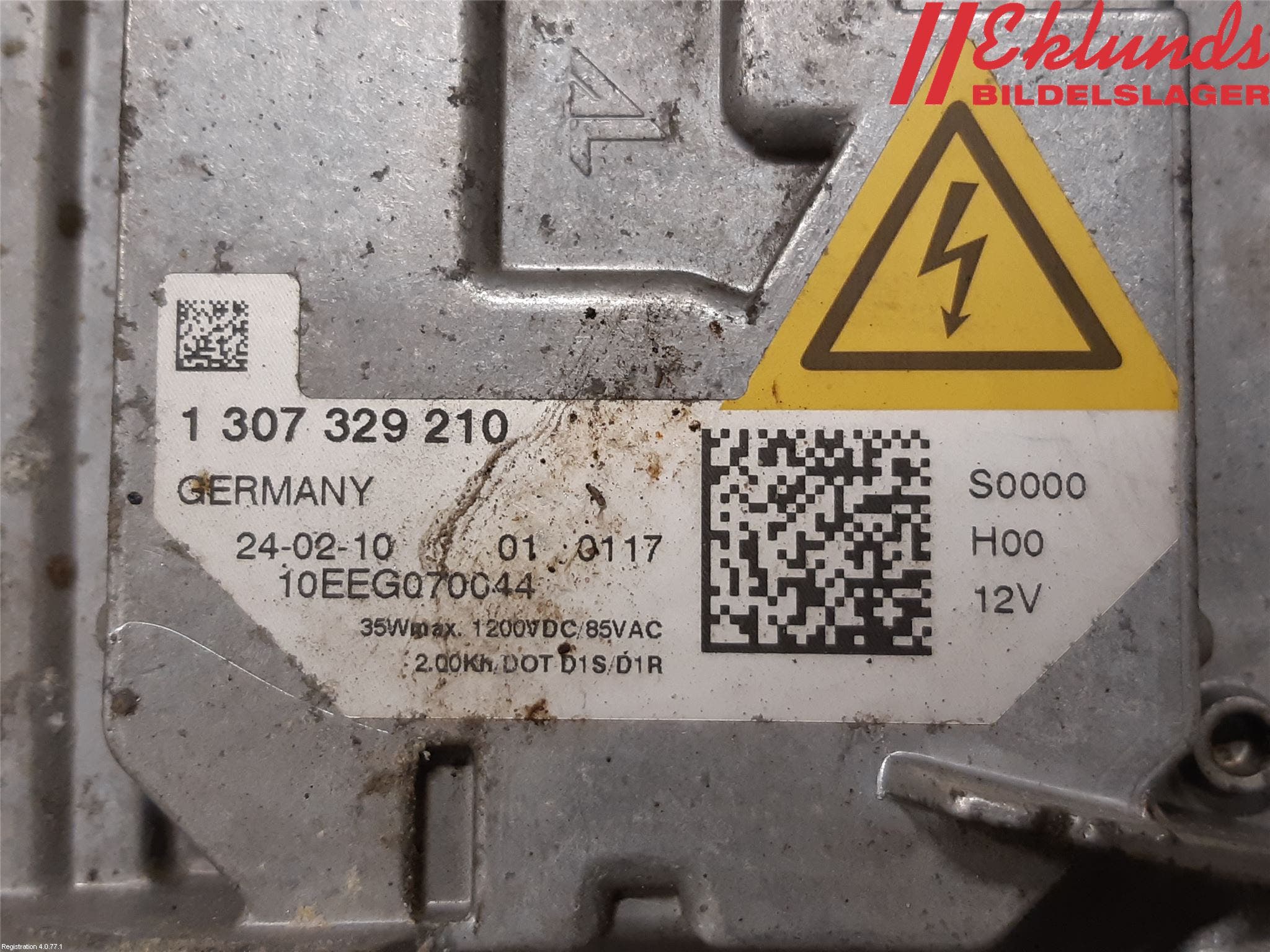 Volvo V50 08-12 Styrenhet Strålkastare