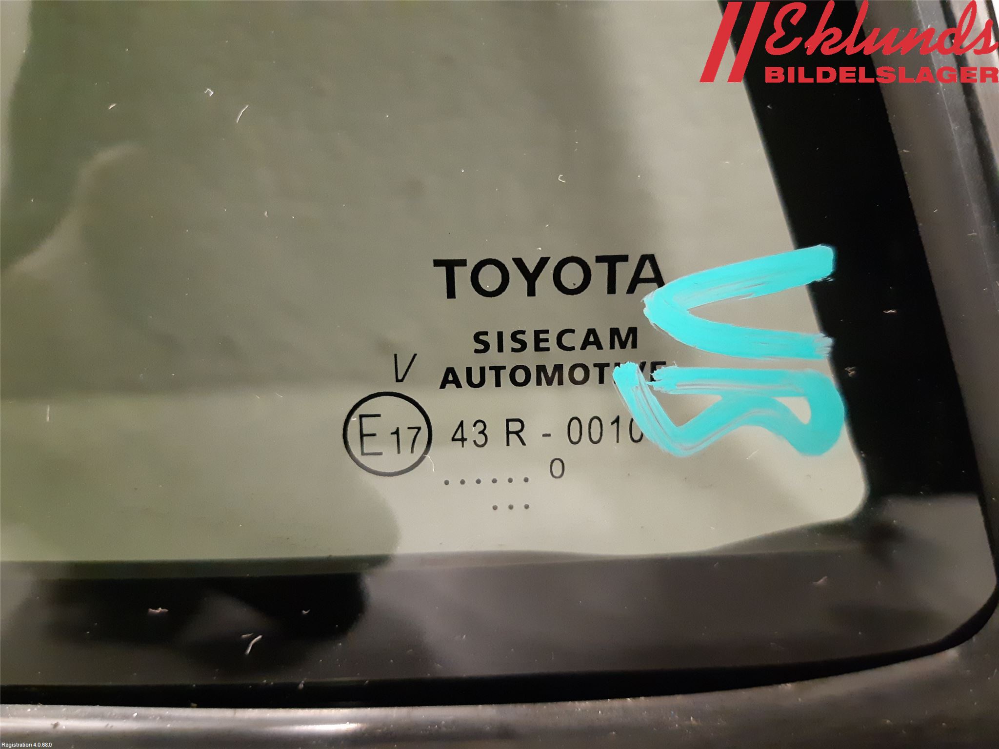 Toyota COROLLA 19- Dörruta Bak Lilla Vä