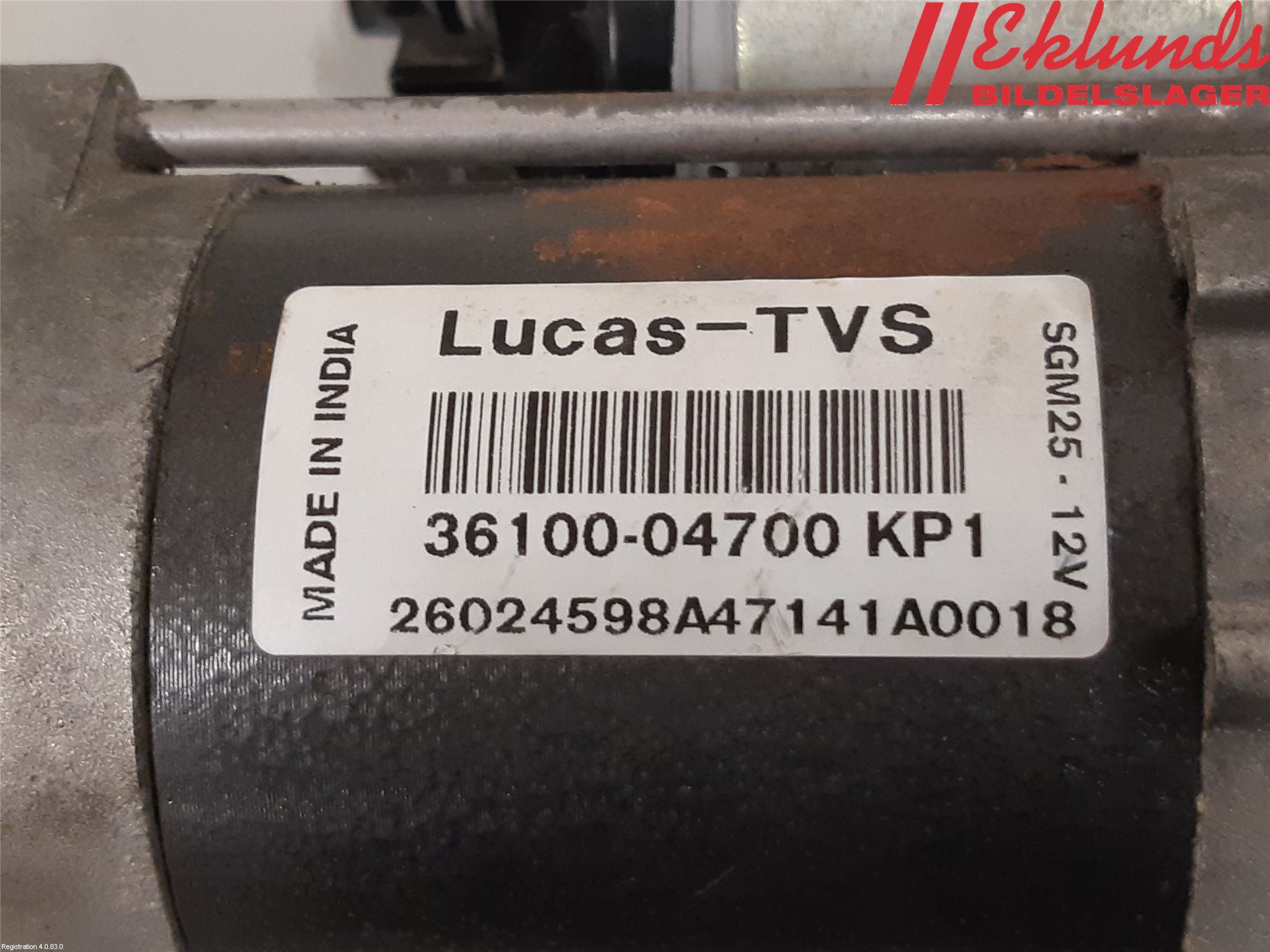 Hyundai i10 BA 14-16 Startmotor