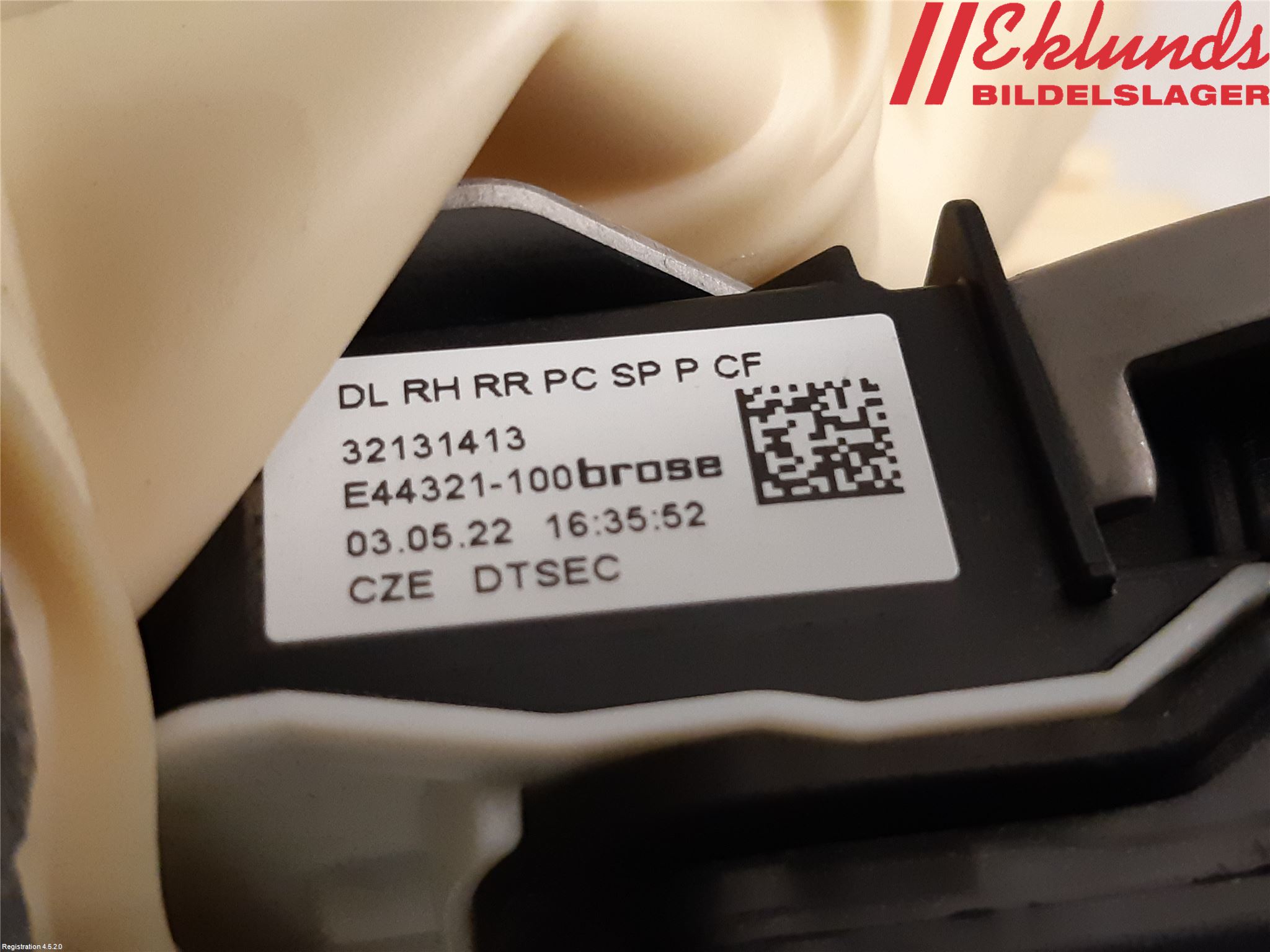 Volvo V90 17->> Låskista-Dörrlås