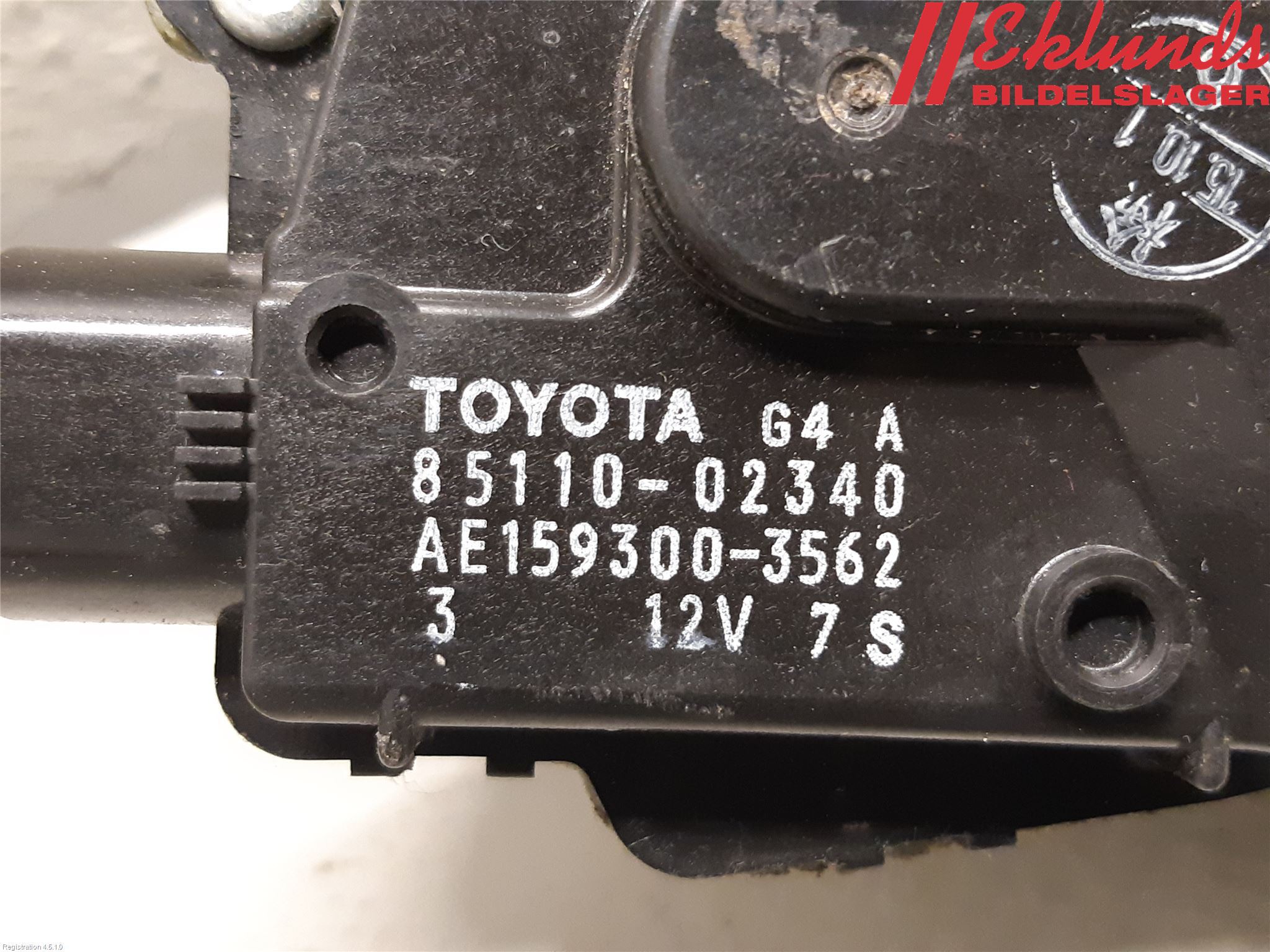 Toyota AURIS 13-19 Torkarmotor Vindruta