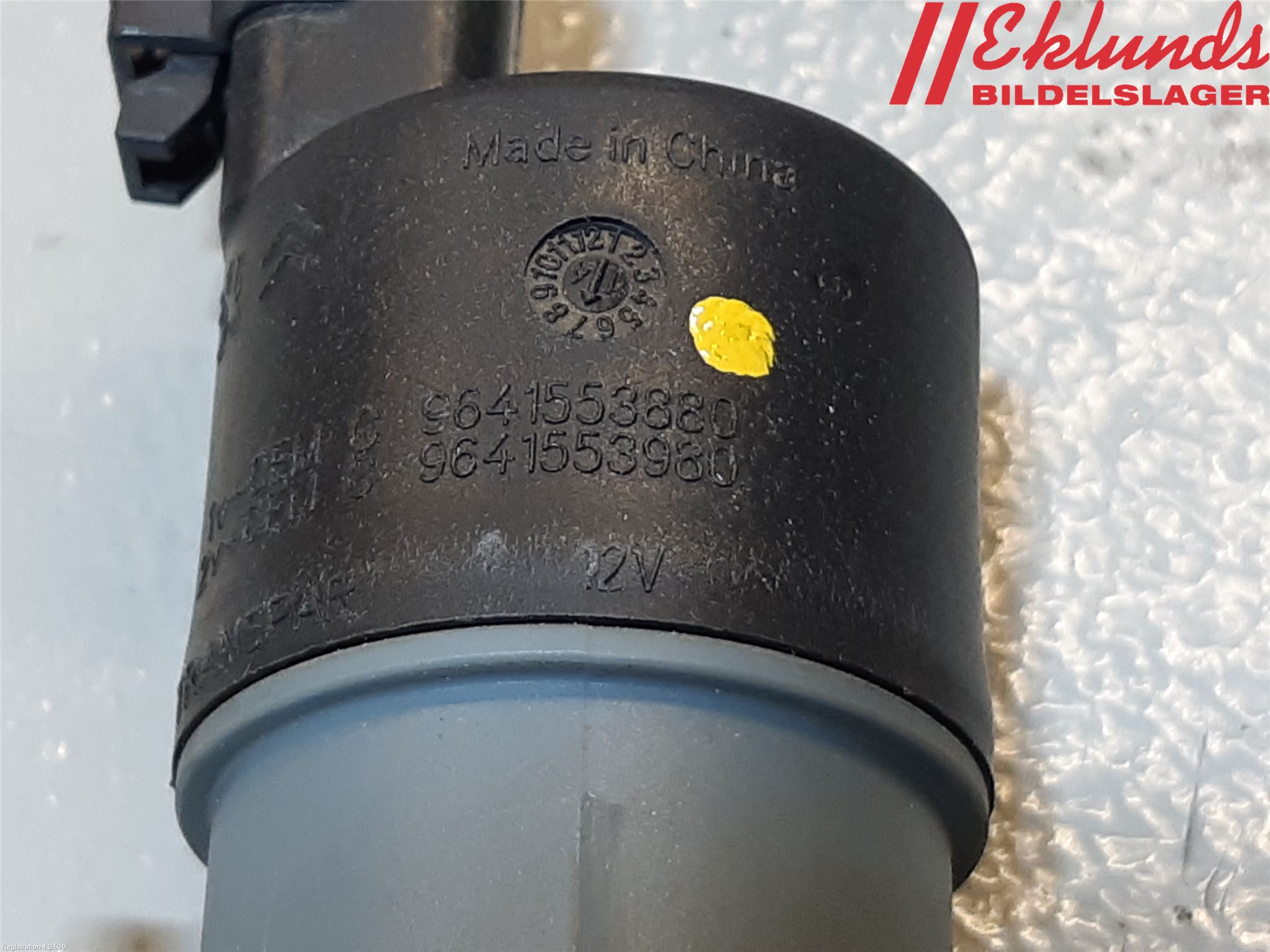 Dacia DUSTER 10-17 Spolarpump Vindruta