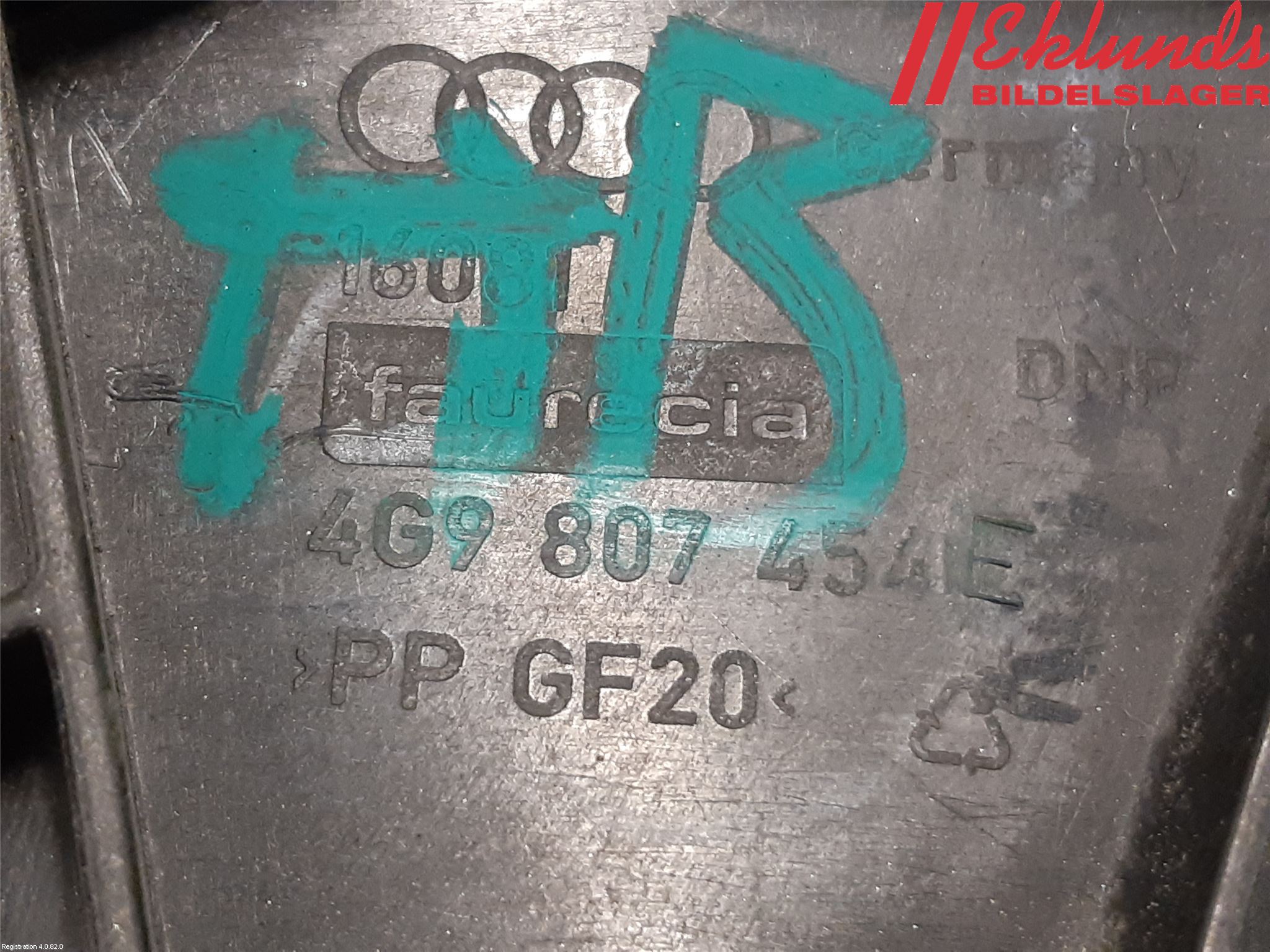 Audi A6/S6 4G 11-18 Stötfångarfäste Bak Hö