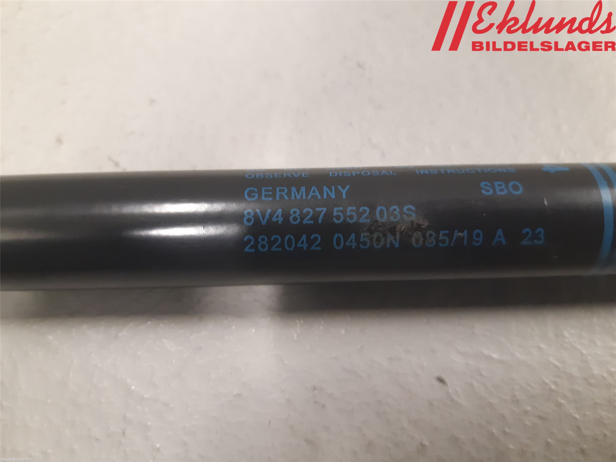 Audi A3/S3 8V 13-20 Gasfjäder Baklucka