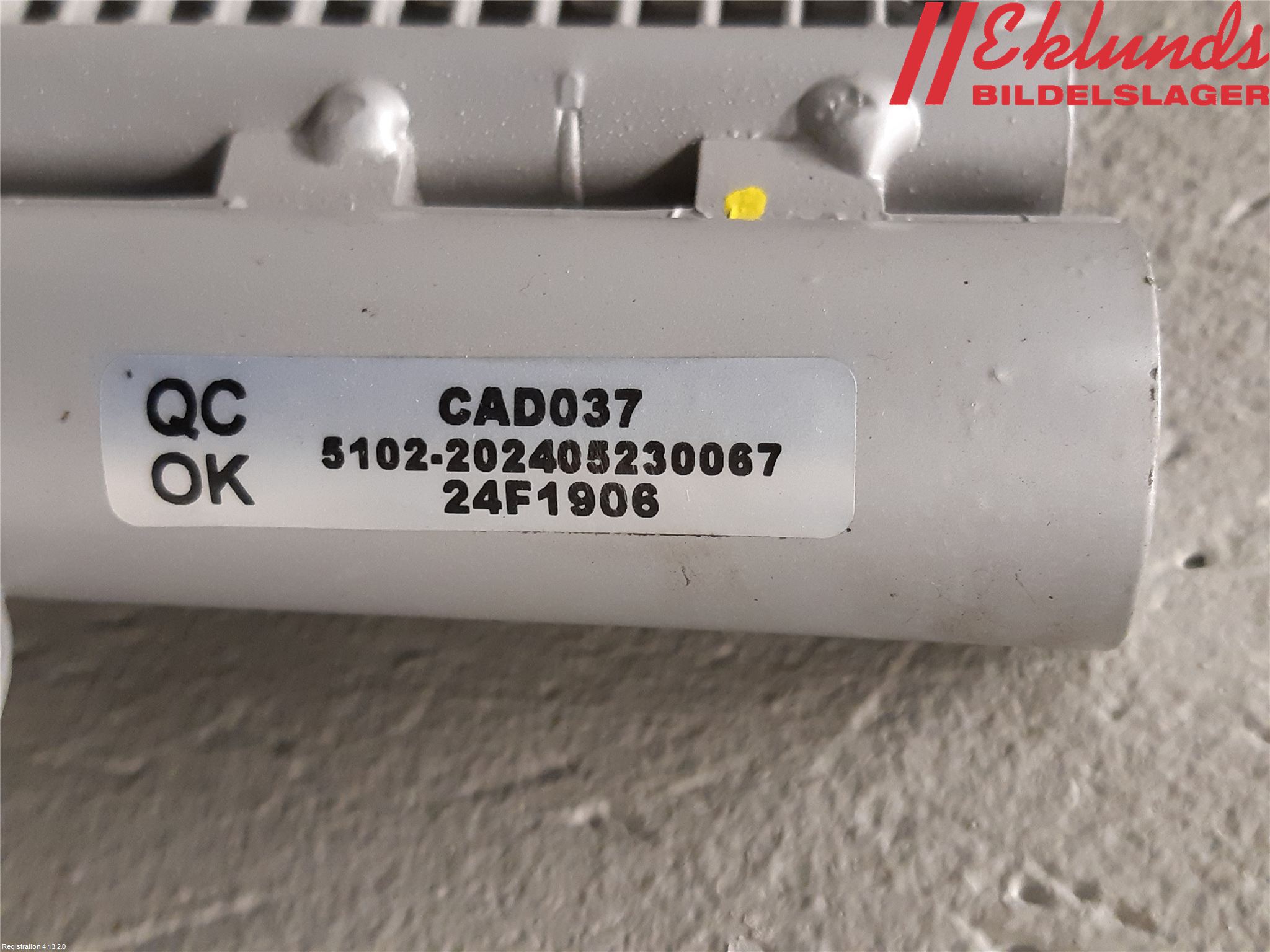 Audi A4/S4 B9 16-19 Ac Kondensor-Kylare