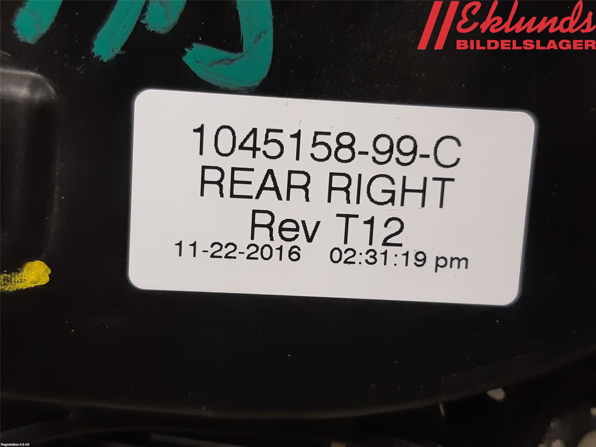 Tesla MODEL X 16- Dörrhandtag Yttre Hö