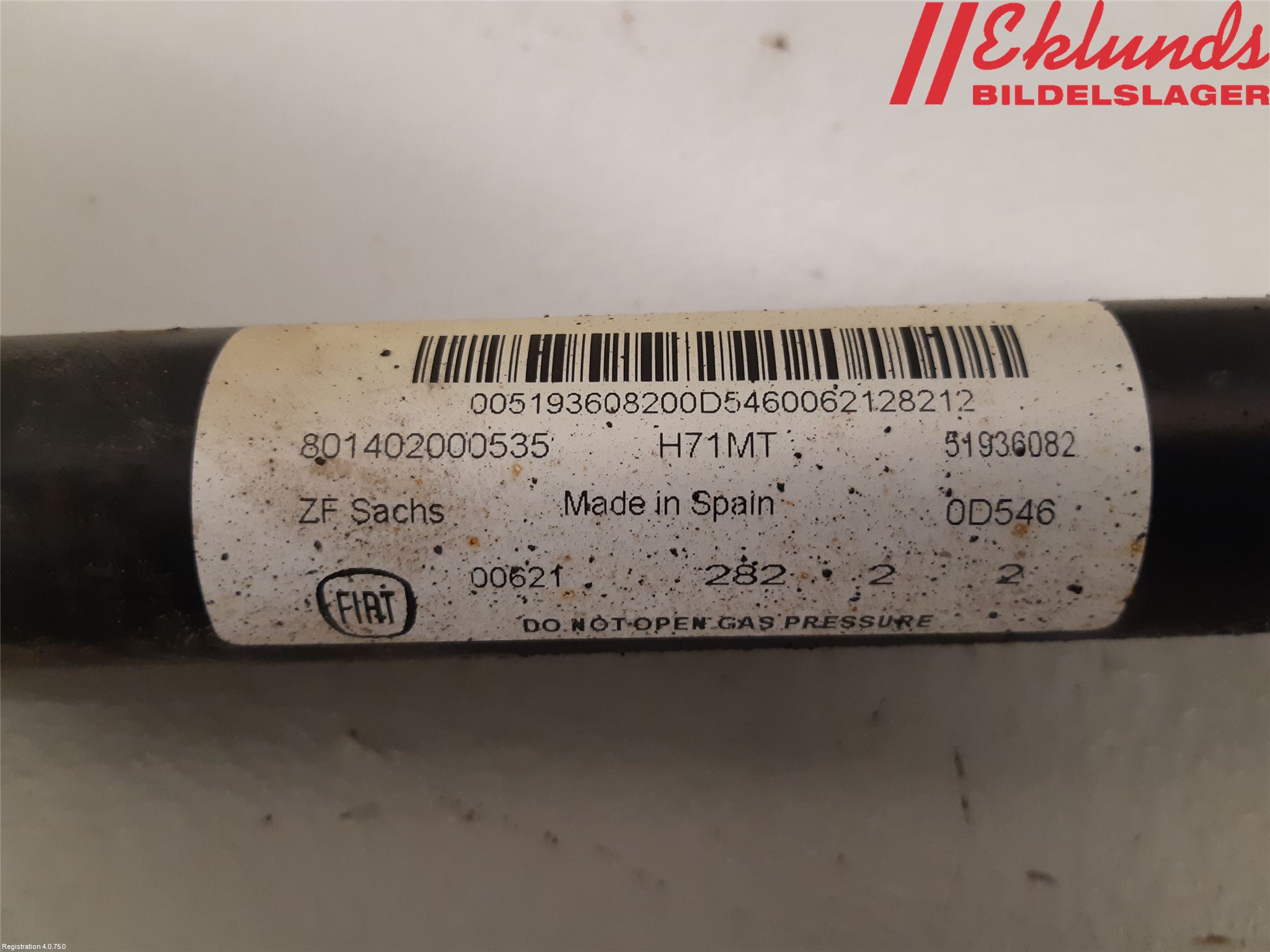 Fiat 500L 13-19 Stötdämpare Bak