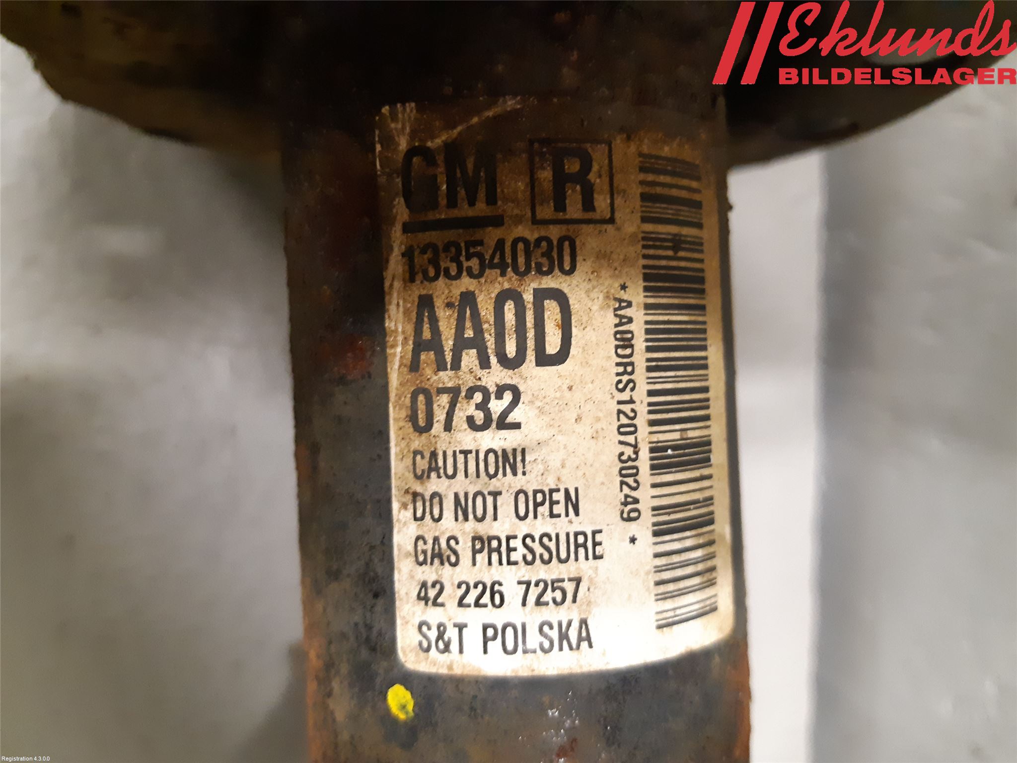 Opel ASTRA J 10-15 Fjäderben Fram Höger