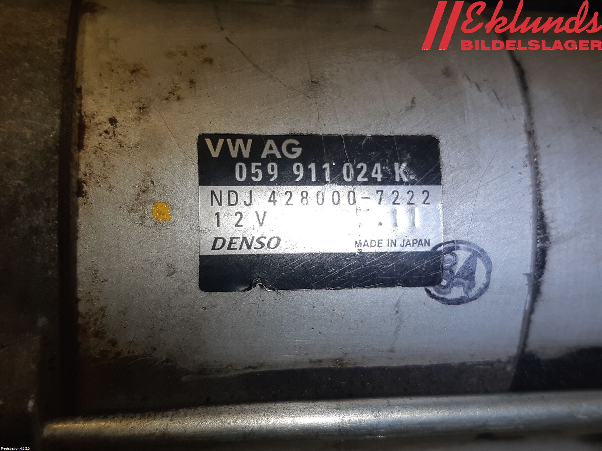 Porsche PANAMERA 09- Startmotor Diesel