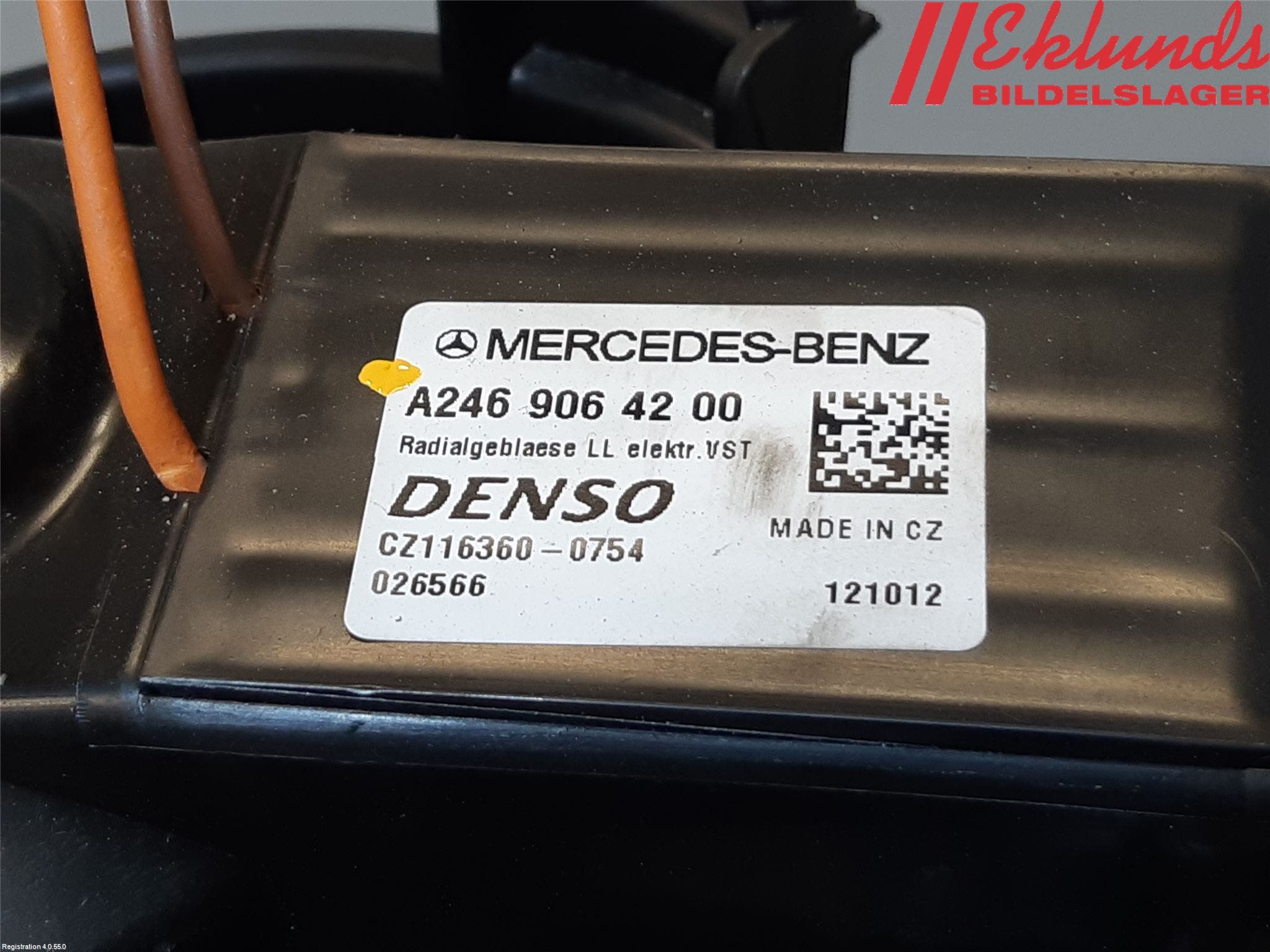 Mercedes-Benz MB A-KLASS (W176) 13-18 Värmefläkt