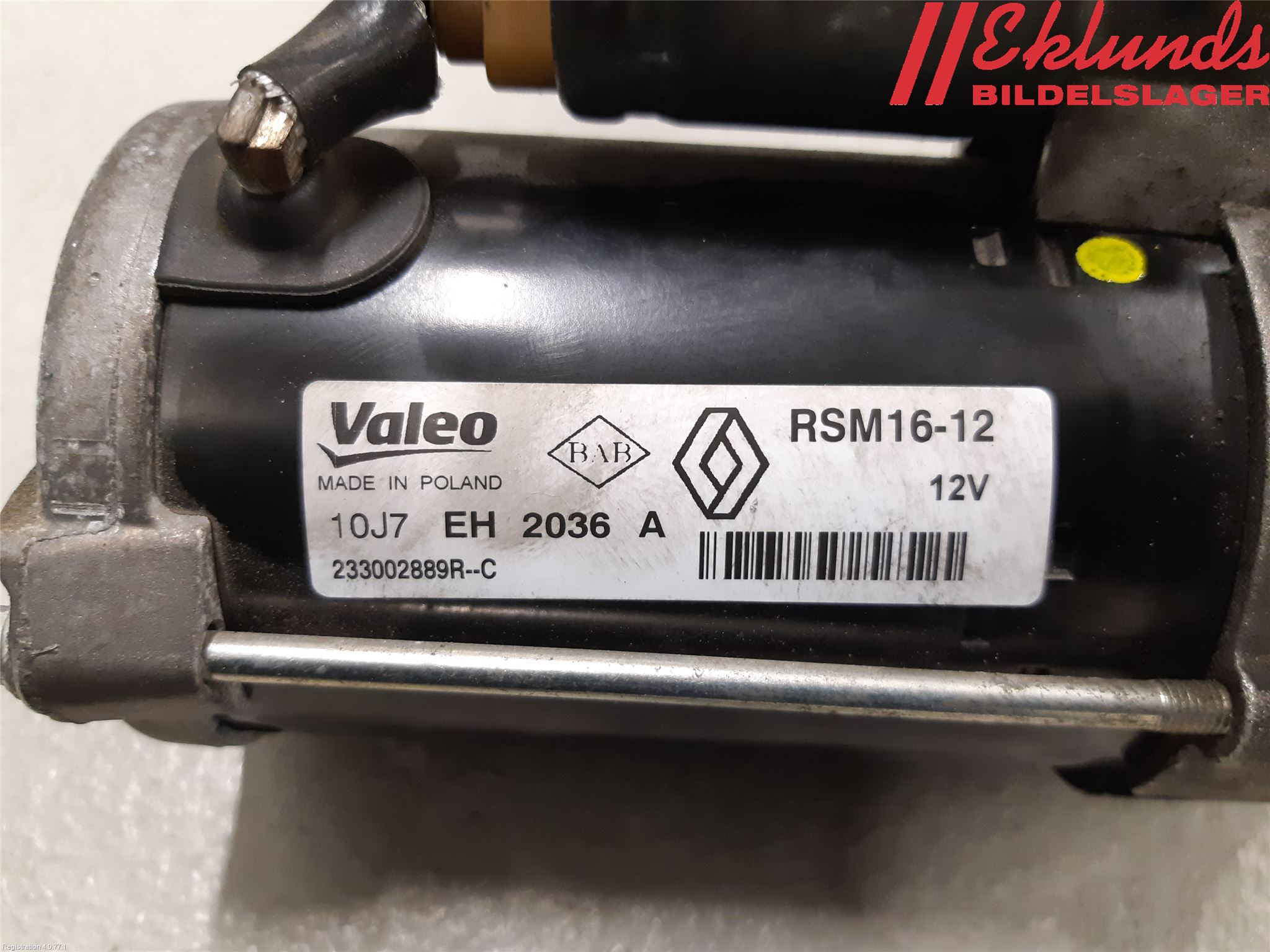 Opel VIVARO 15-19 Startmotor Diesel