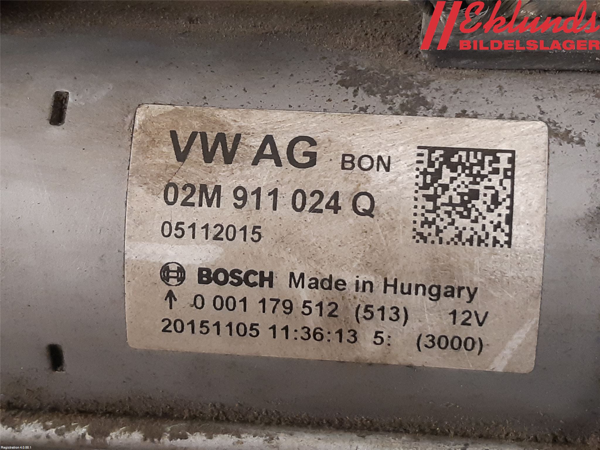 Volkswagen VW POLO 10-17 Startmotor