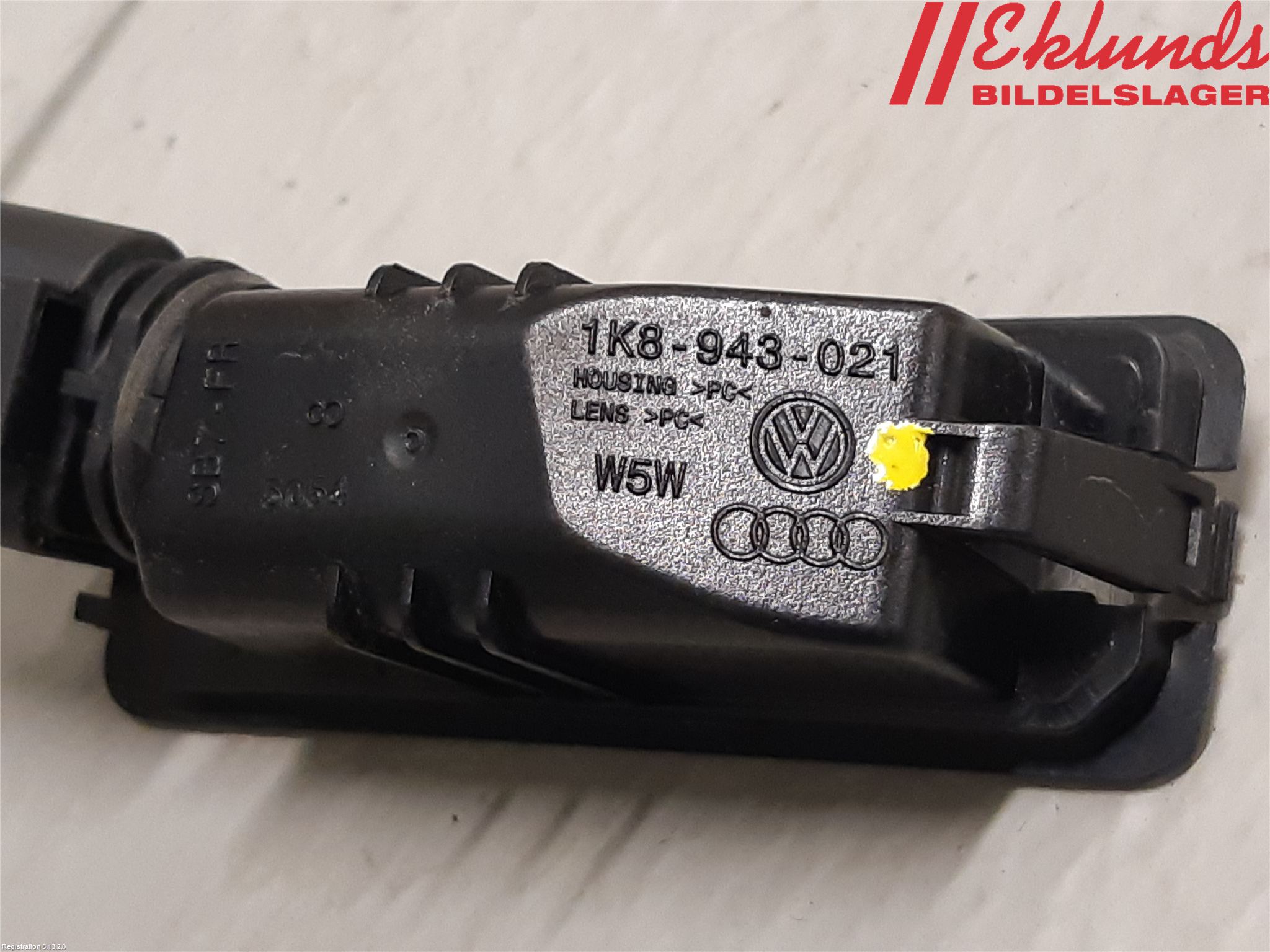 Volkswagen VW POLO 10-17 Skylt Belysning