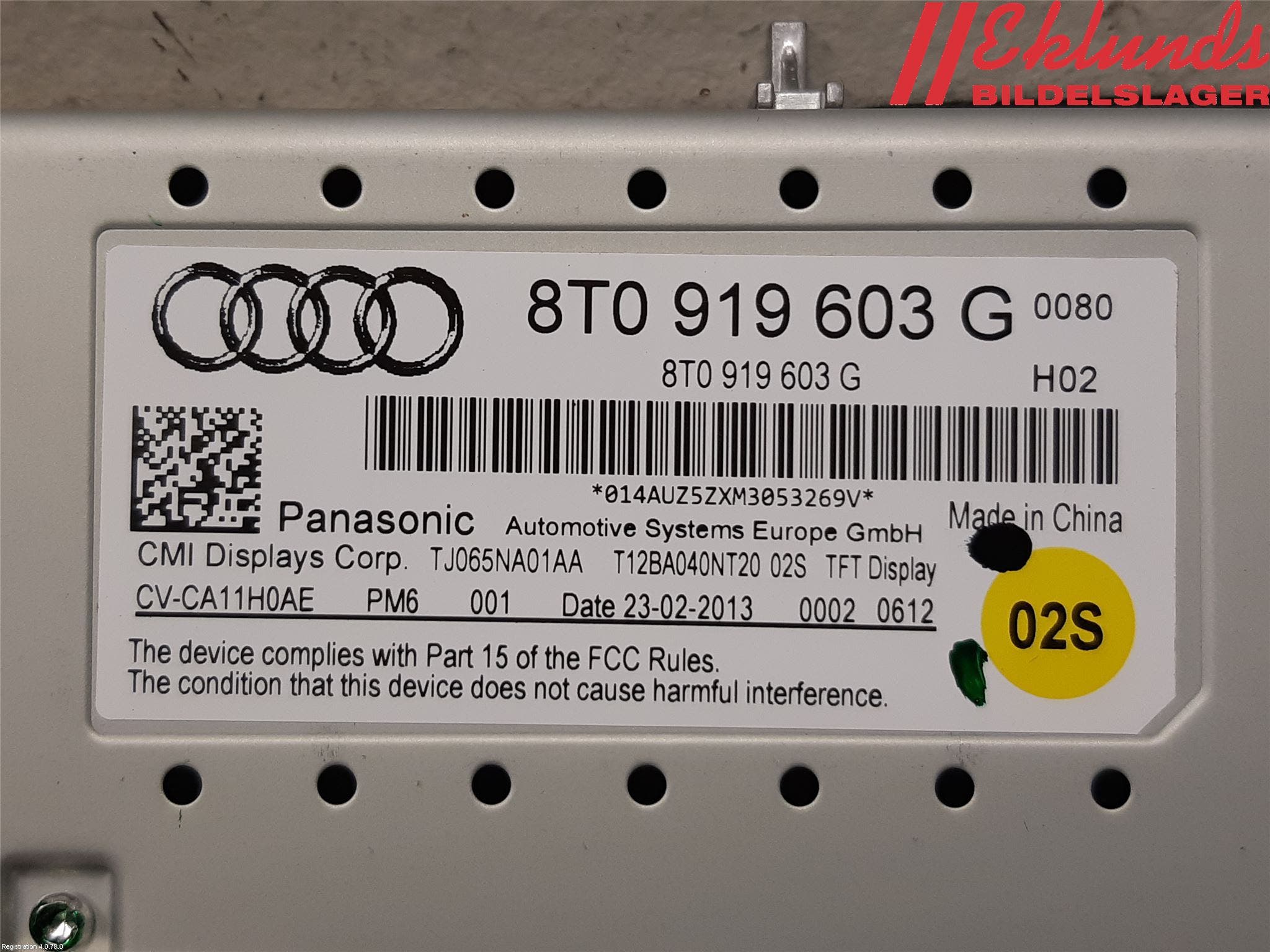 Audi A4 ALLROAD 09-16 Bildskärm