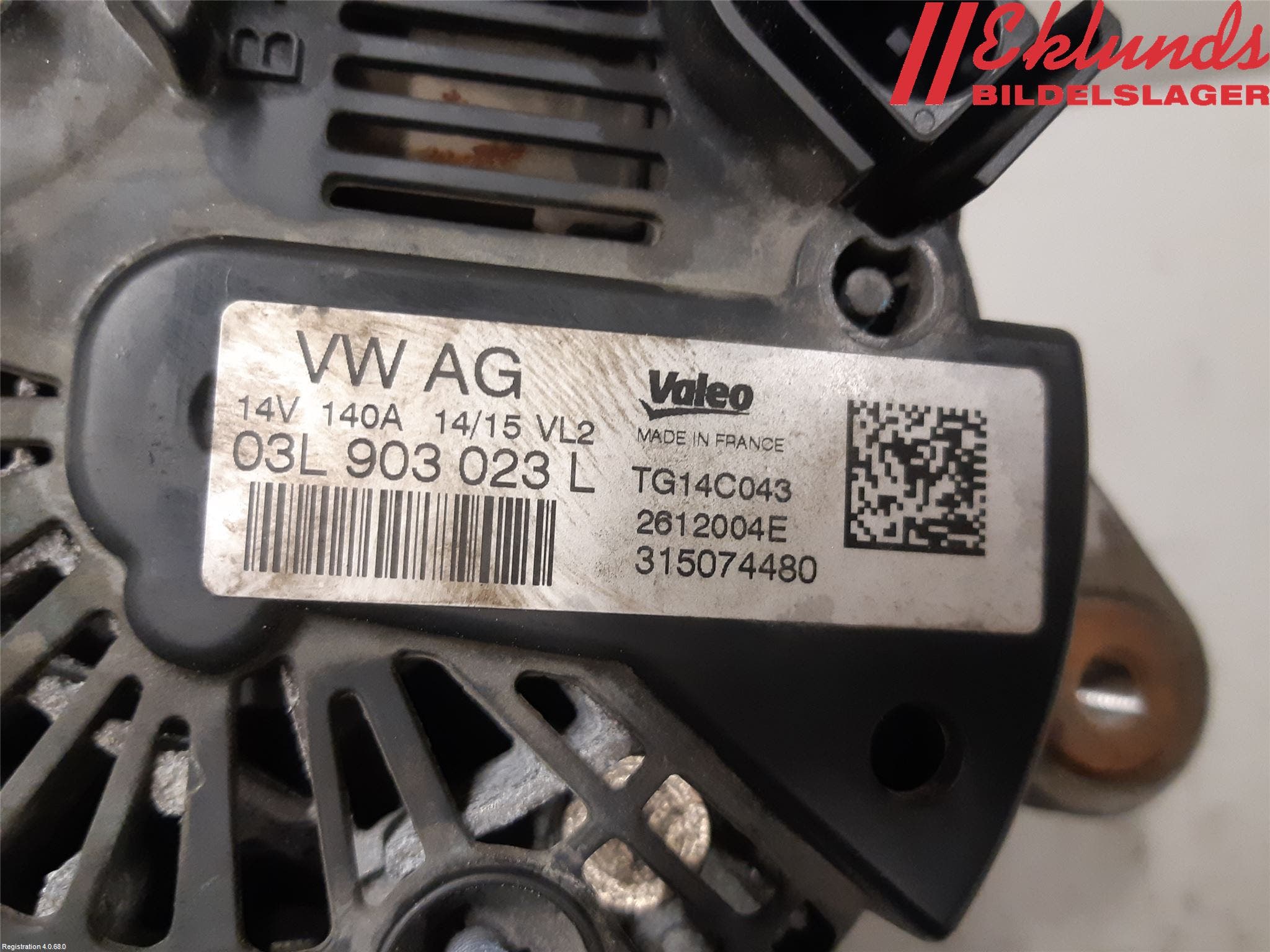 Volkswagen VW PASSAT 15-19 Generator