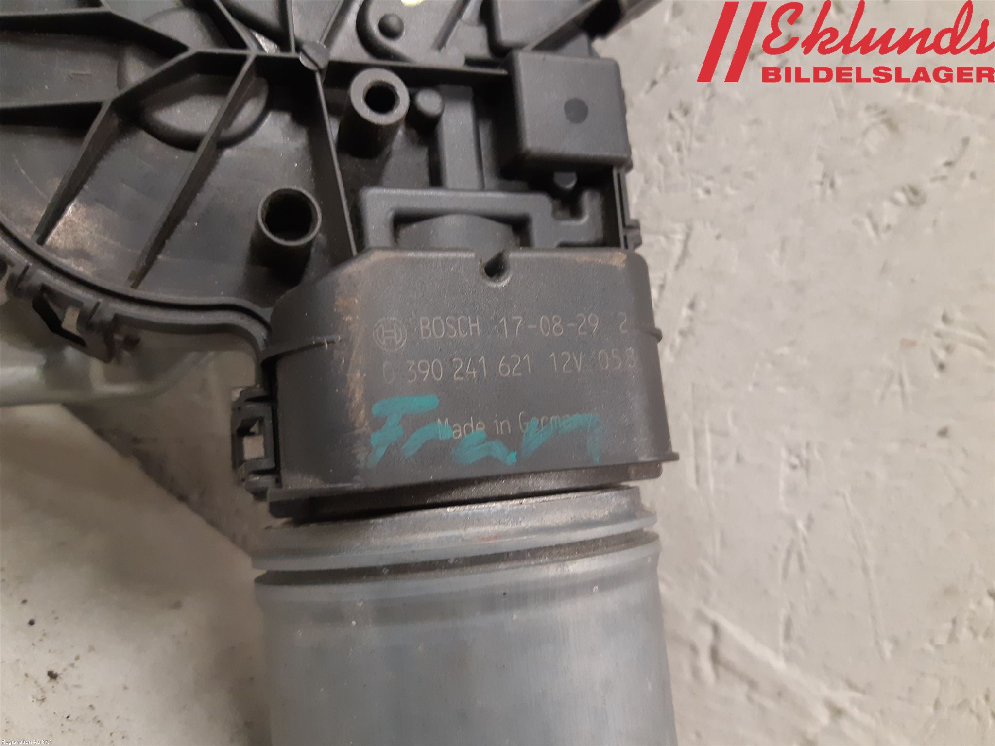 Peugeot PARTNER 16-18 Torkarmotor Vindruta