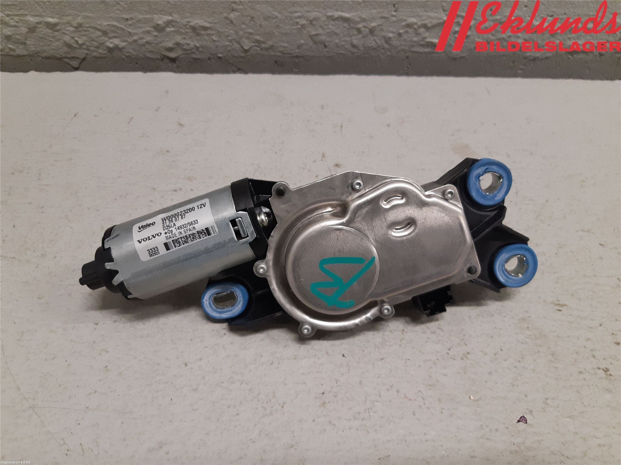 Volvo V70 14-16 Torkarmotor Baklucka