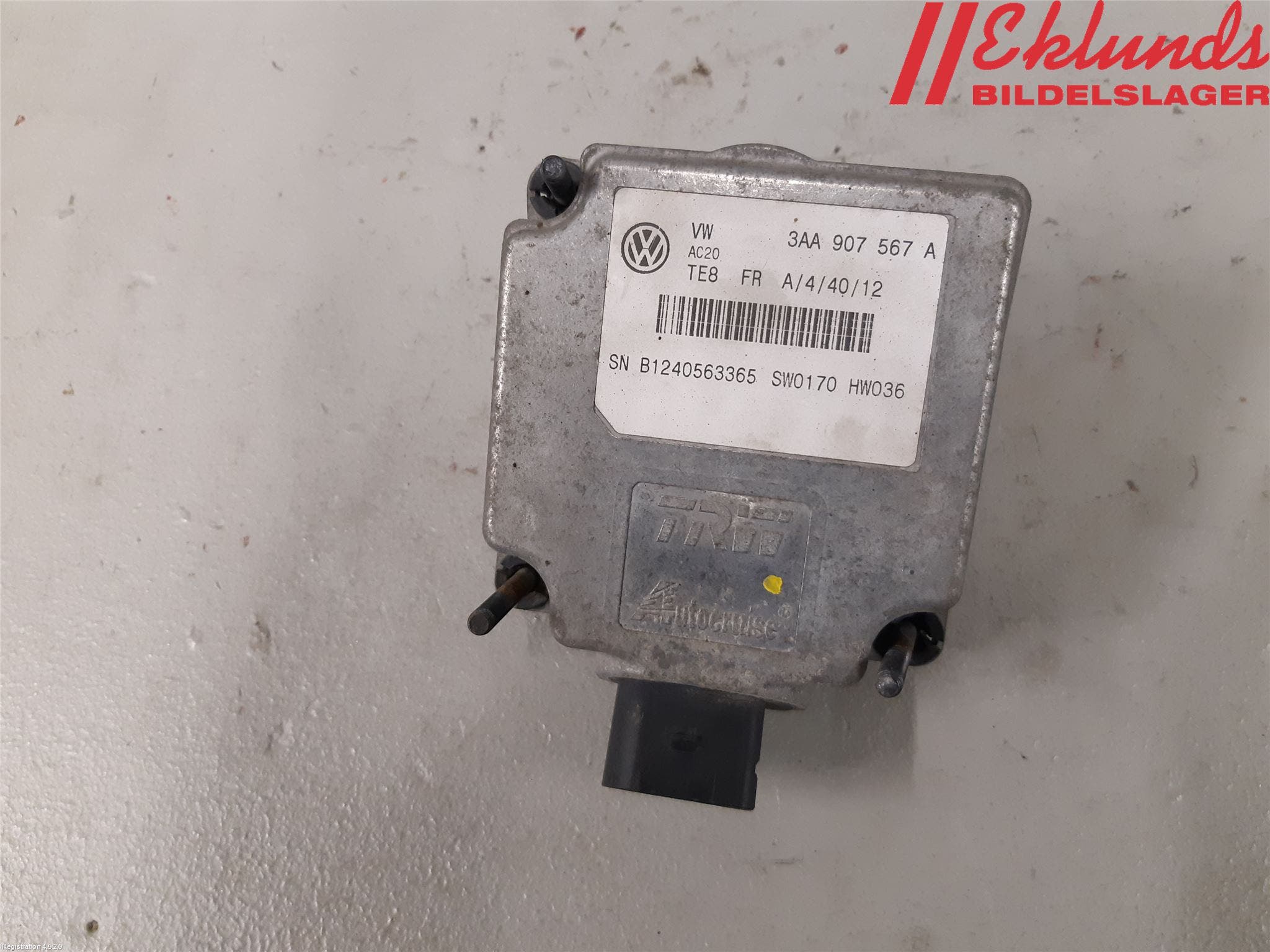 Volkswagen VW PASSAT 11-14 Sensor Adaptiv Farthållare