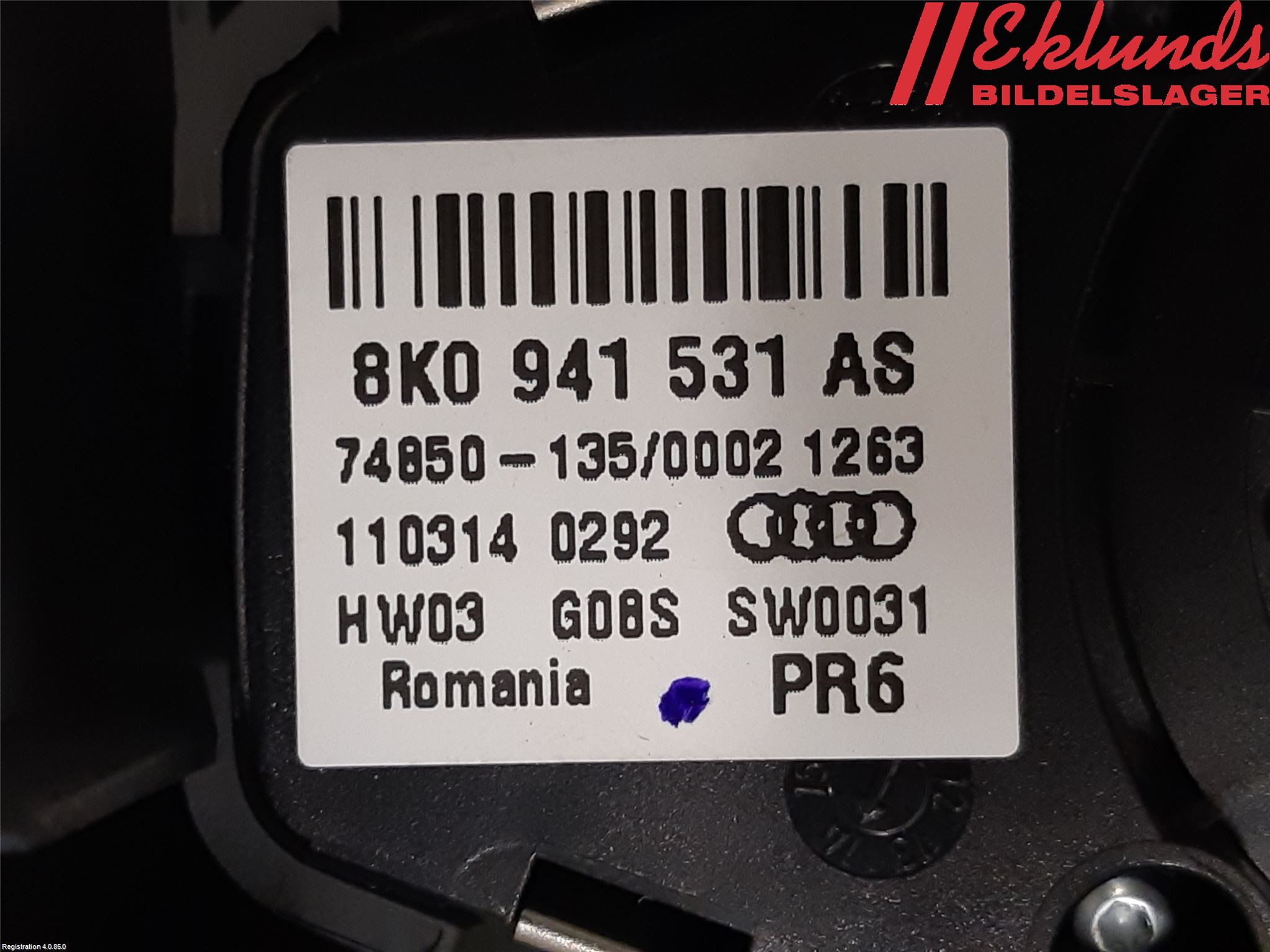 Audi A4 12-15 Strömställare Ljus