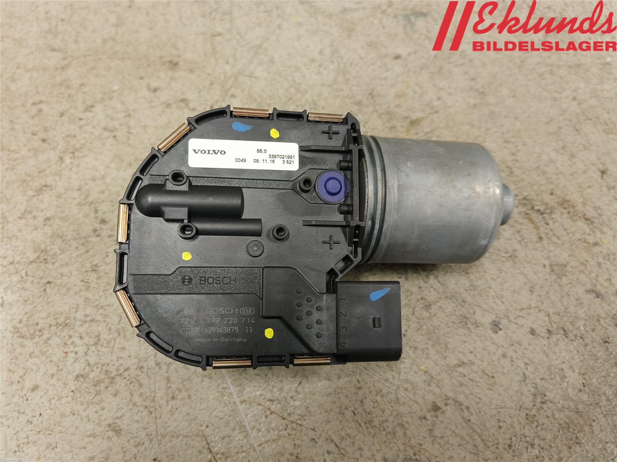 Volvo XC90/RECHARGE 16- Torkarmotor Vindruta