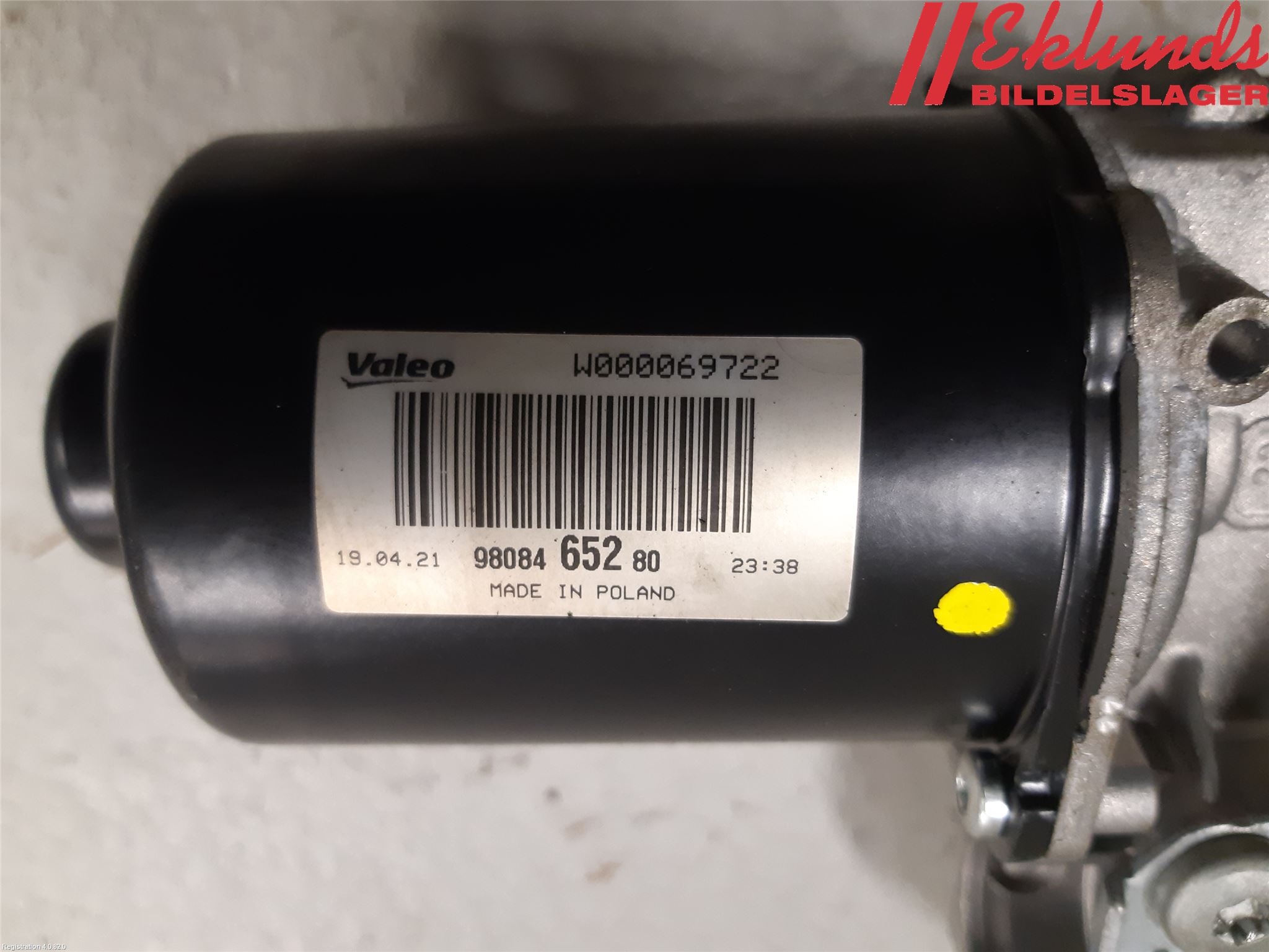 Peugeot EXPERT/E-EXPERT 17- Torkarmotor Vindruta