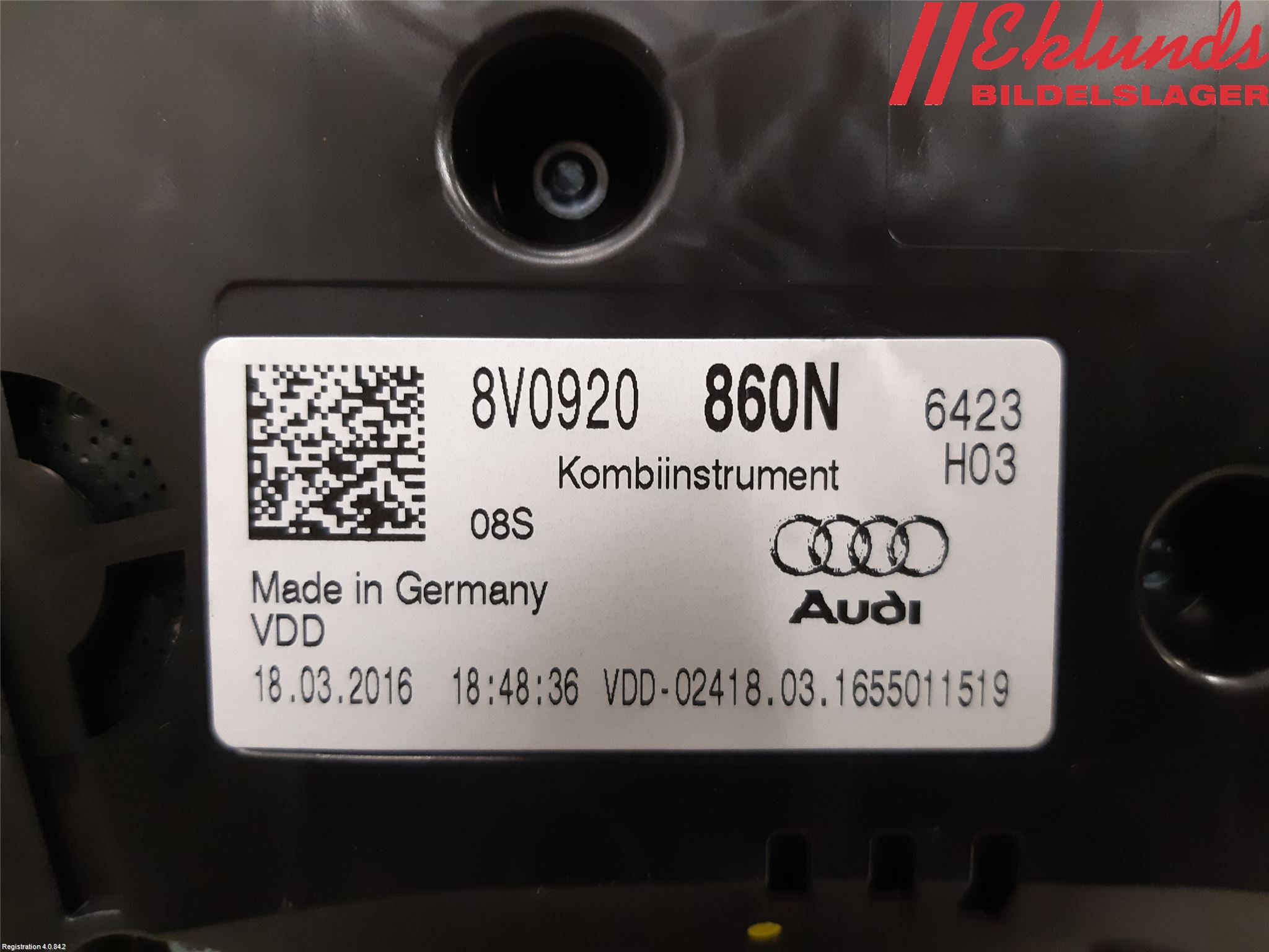 Audi A3/S3 8V 13-20 Instrument Komb