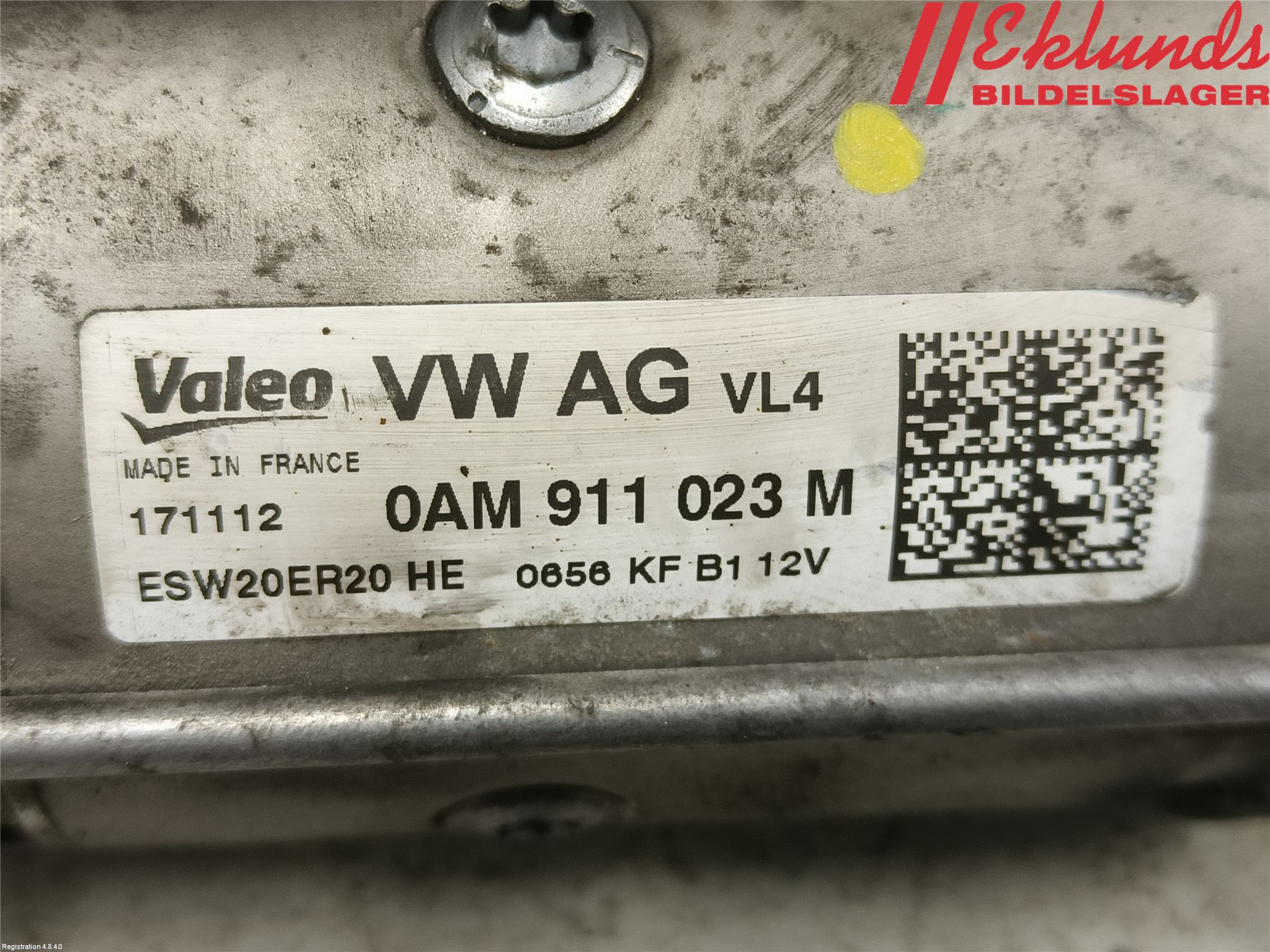Volkswagen VW GOLF / E-GOLF VII 13-20 Startmotor Diesel