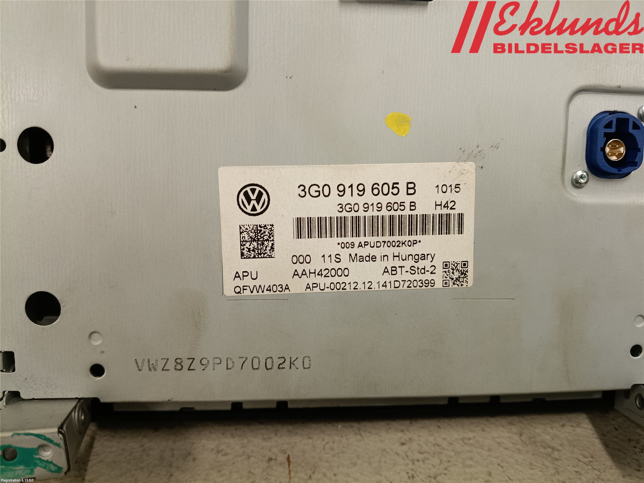 Volkswagen VW PASSAT 15-19 Cd Radio - Multimediapanel