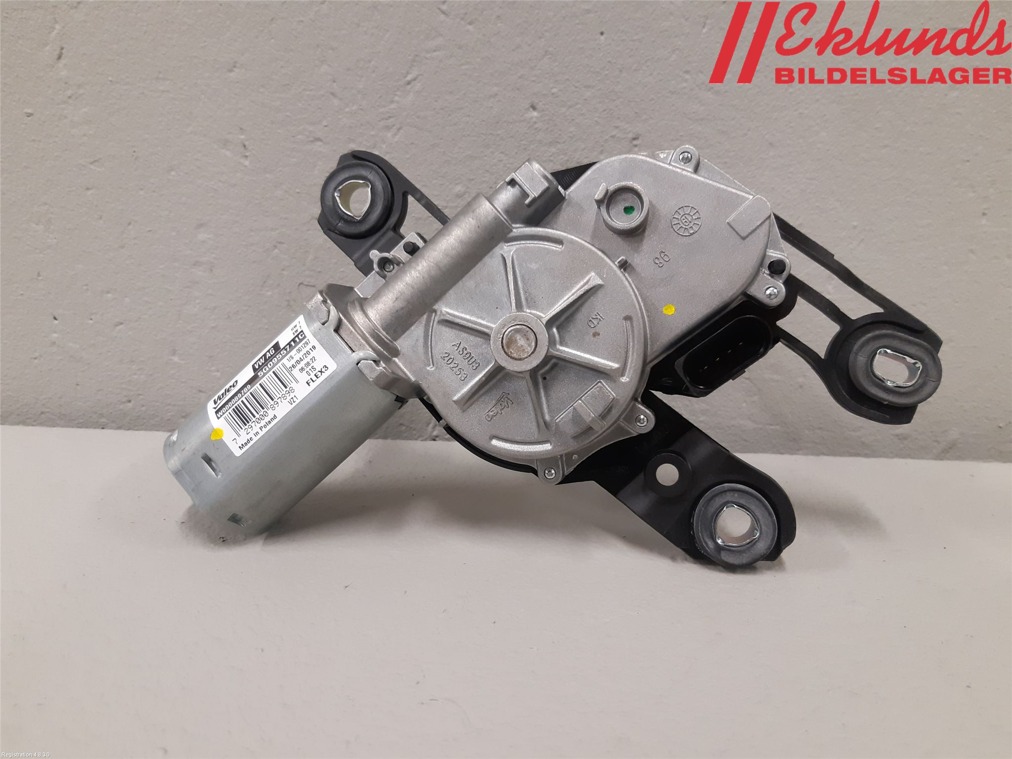 Volkswagen VW GOLF / E-GOLF VII 13-20 Torkarmotor Baklucka