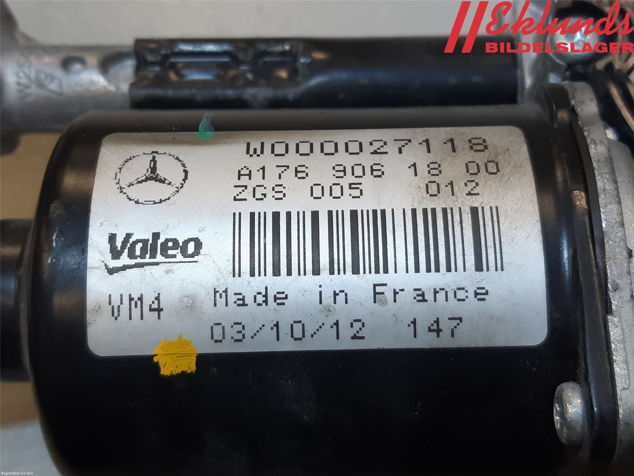 Mercedes-Benz MB A-KLASS (W176) 13-18 Torkarmotor Vindruta
