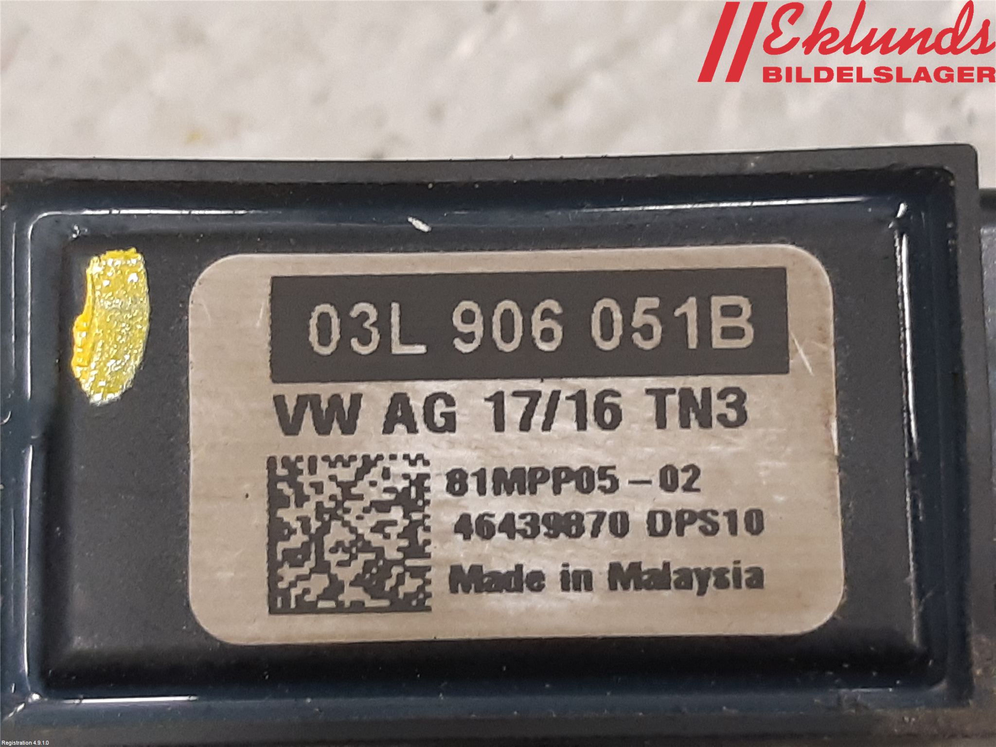 Volkswagen VW CADDY 16-20 Givare Temp-Tryck Avgas
