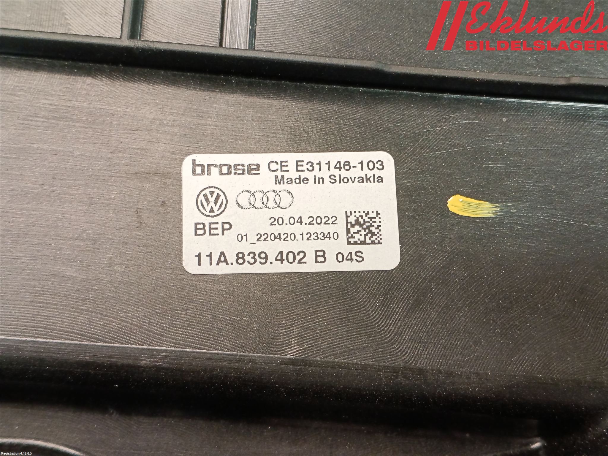 Volkswagen VW ID.4 21- Fönsterhiss El Kompl