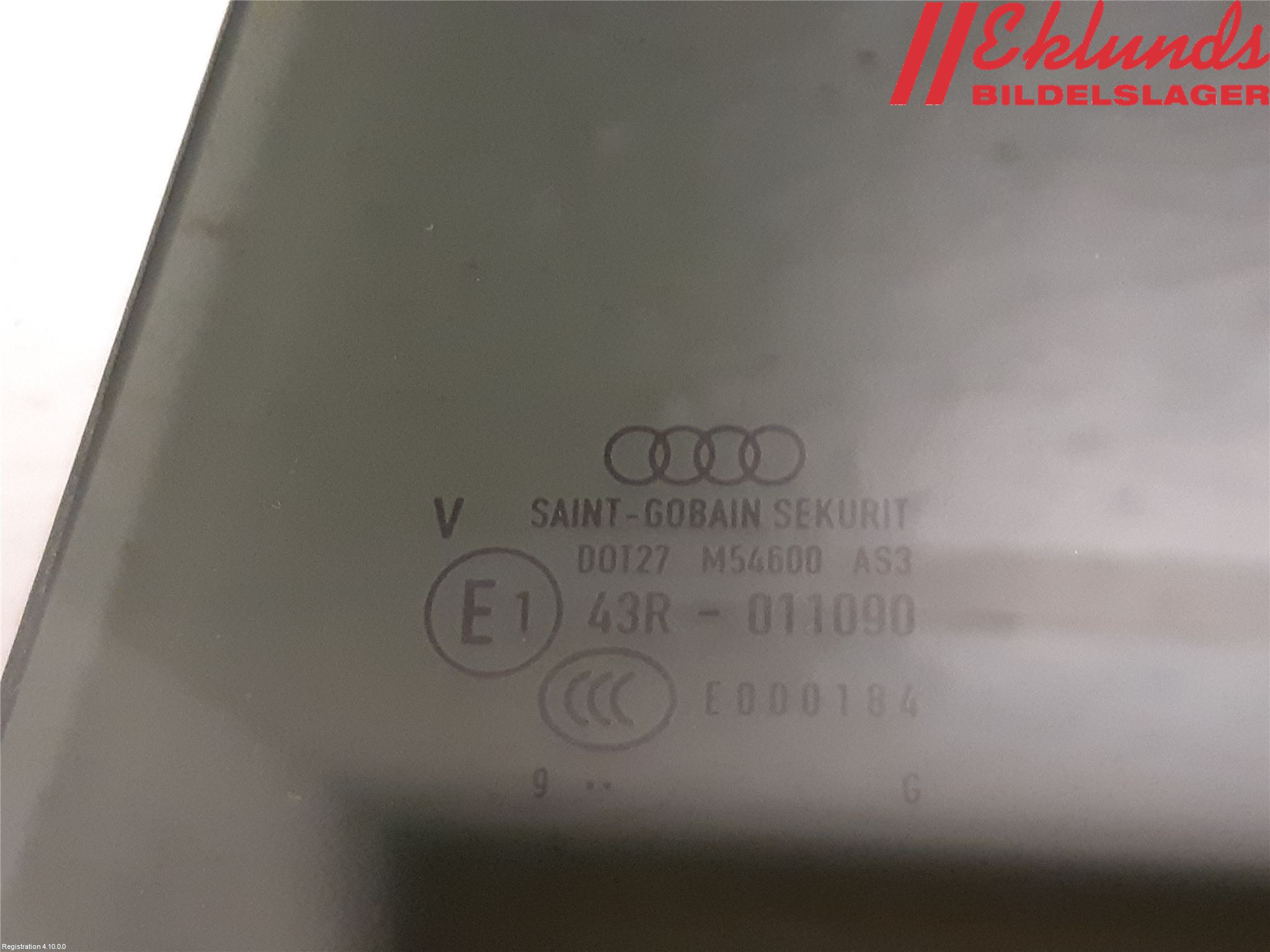 Audi A4/S4 B9 20- Dörruta Bak Vänster