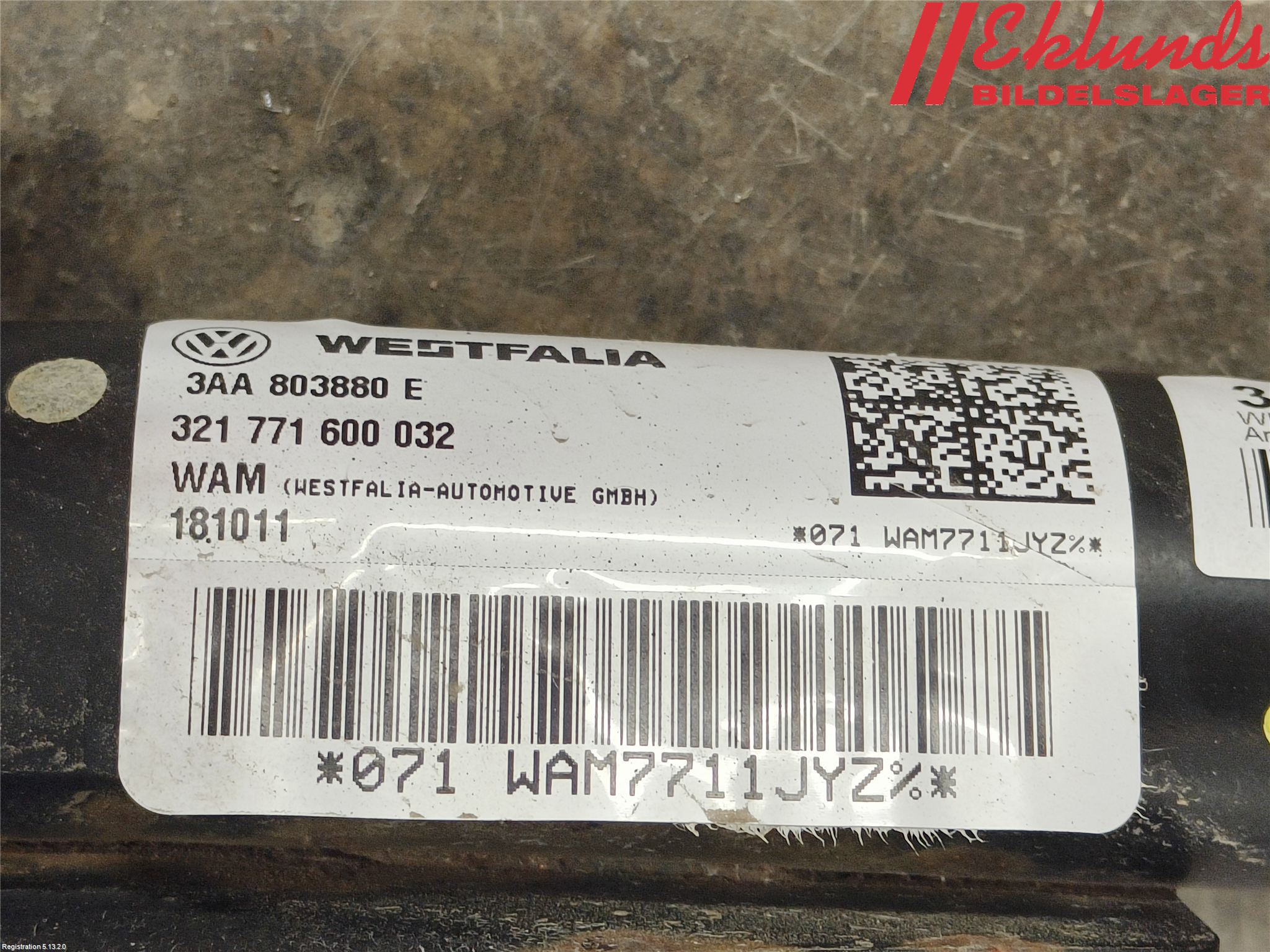 Volkswagen VW PASSAT 11-14 Dragkrok