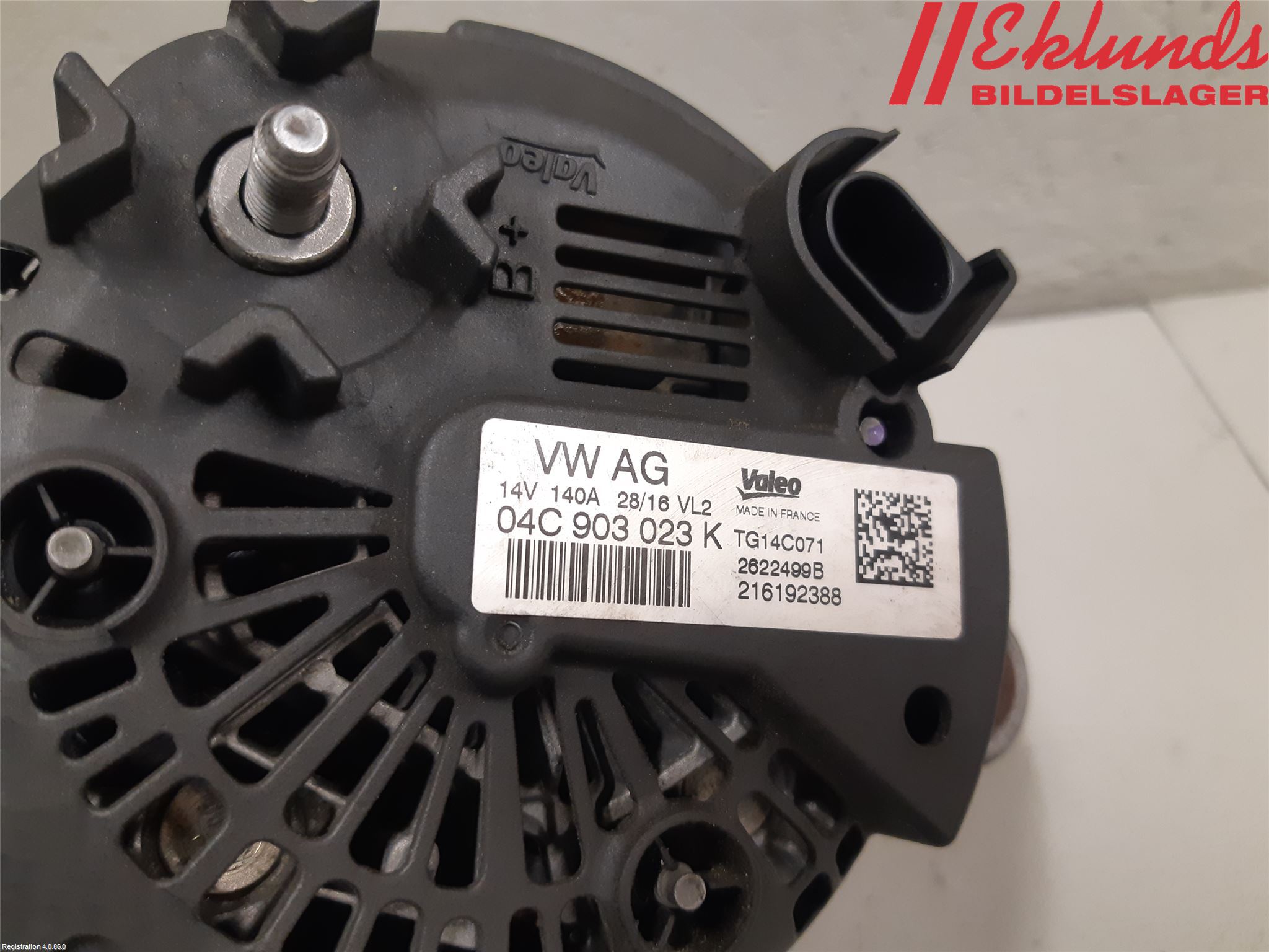 Audi A3/S3 8V 13-20 Generator