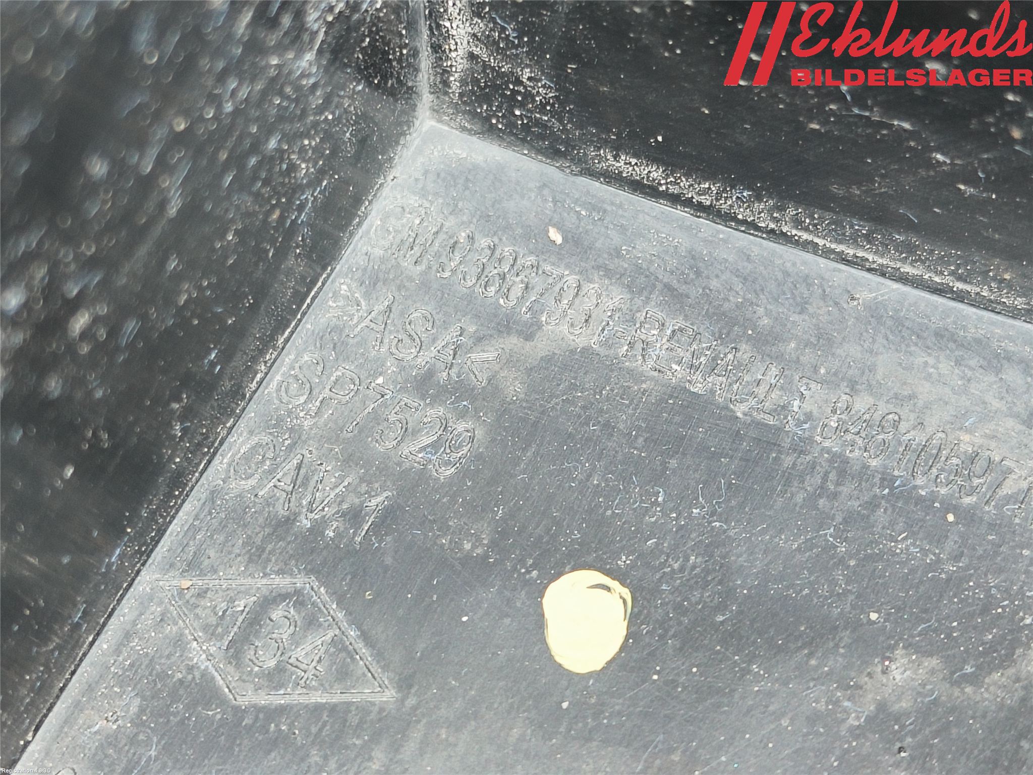 Opel VIVARO 15-19 Skylt Belysning Fäste