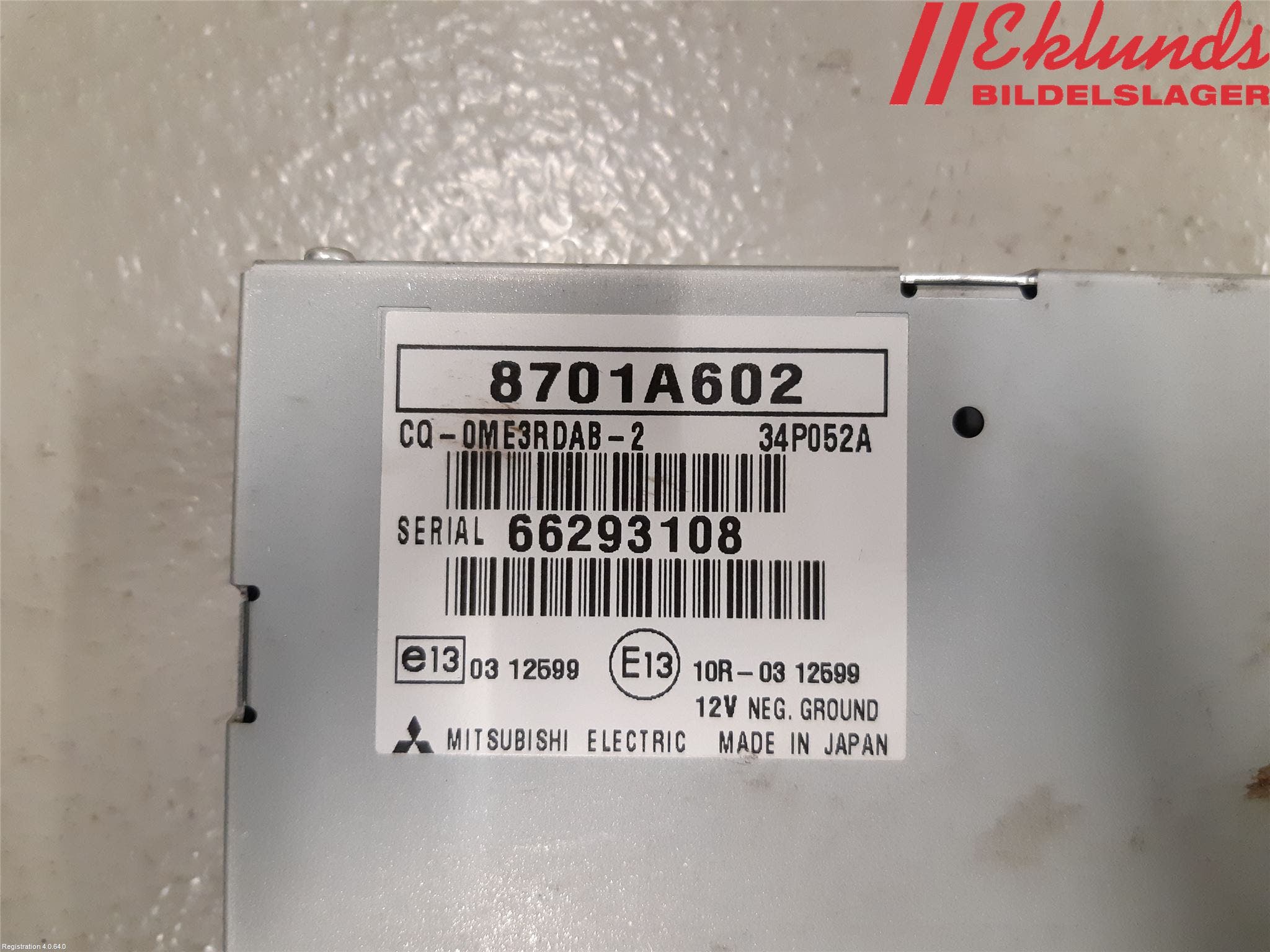 Mitsubishi OUTLANDER 13-21 Radio Övrigt