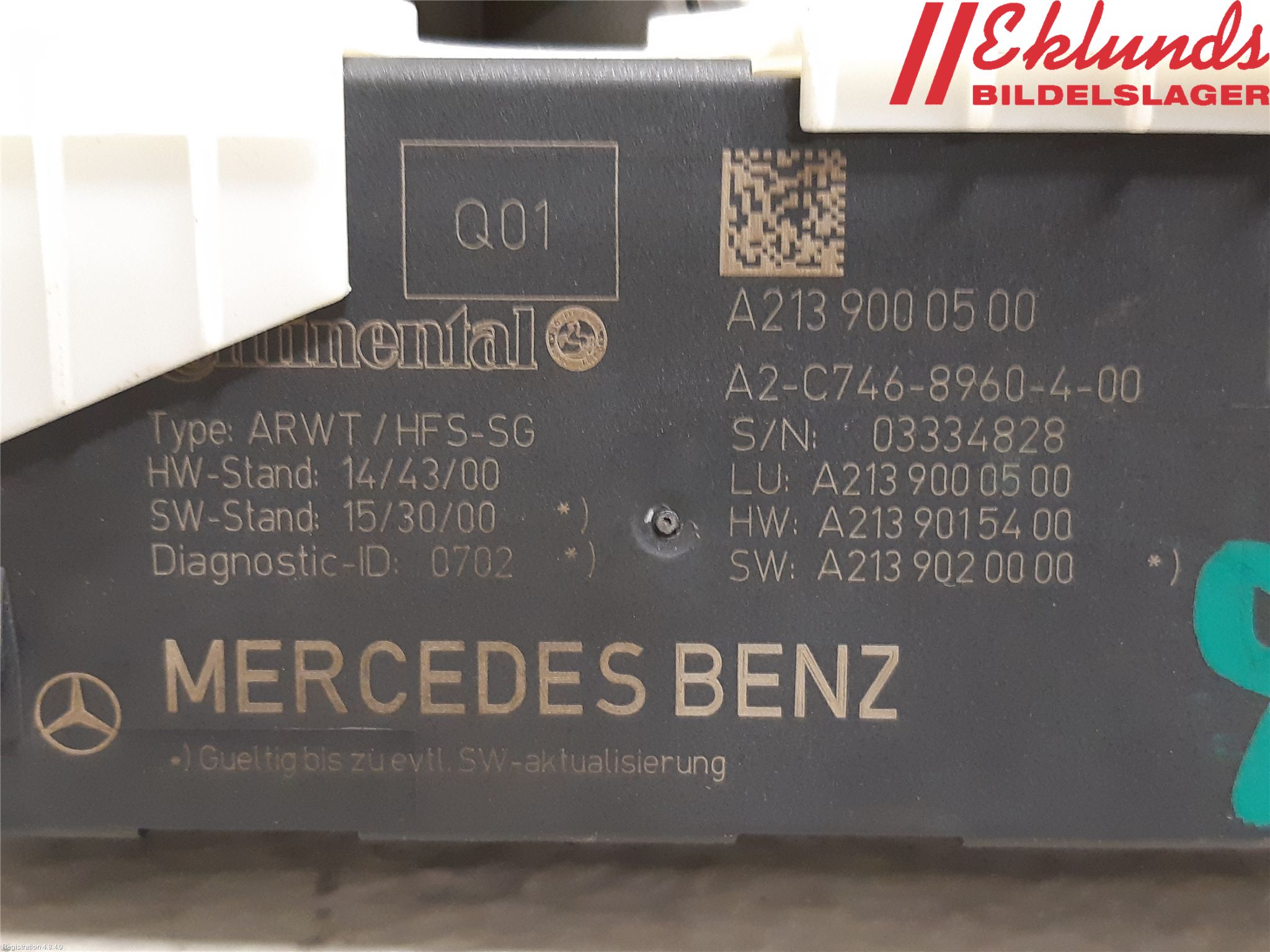 Mercedes-Benz MB E-KLASS (W213) 16-23 Bakluckeöppnare Automatisk
