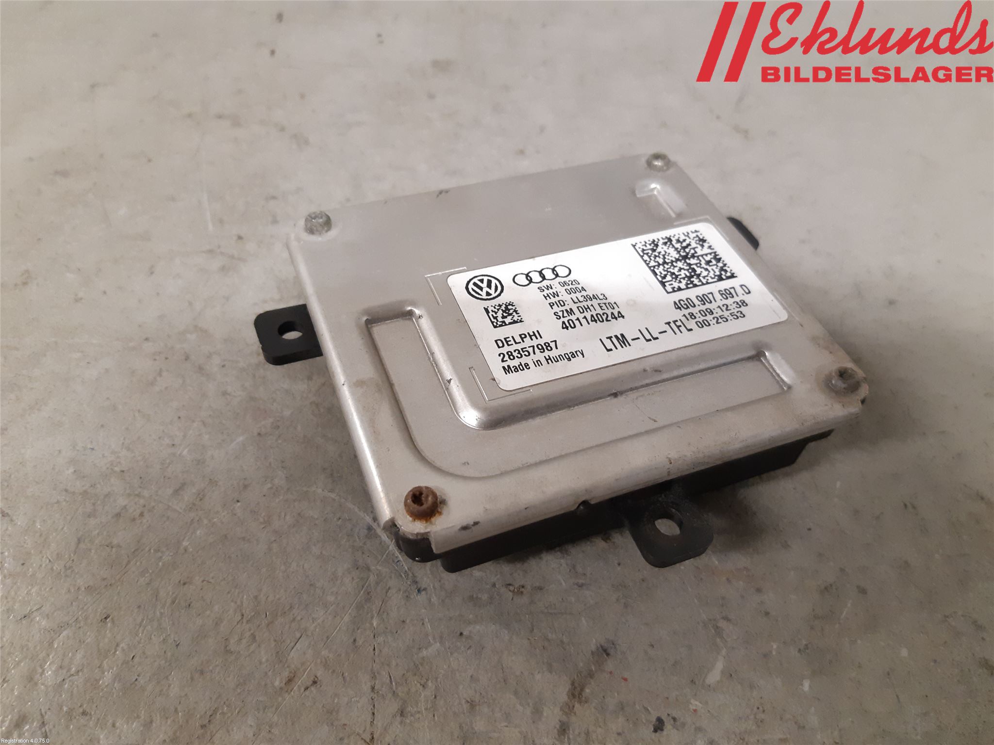 Audi A4 ALLROAD 09-16 Styrenhet Strålkastare