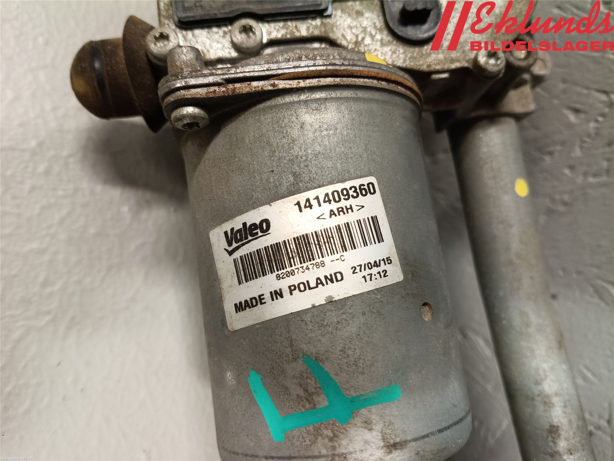 Renault MASTER III 15-20 Torkarmekanism Vindruta