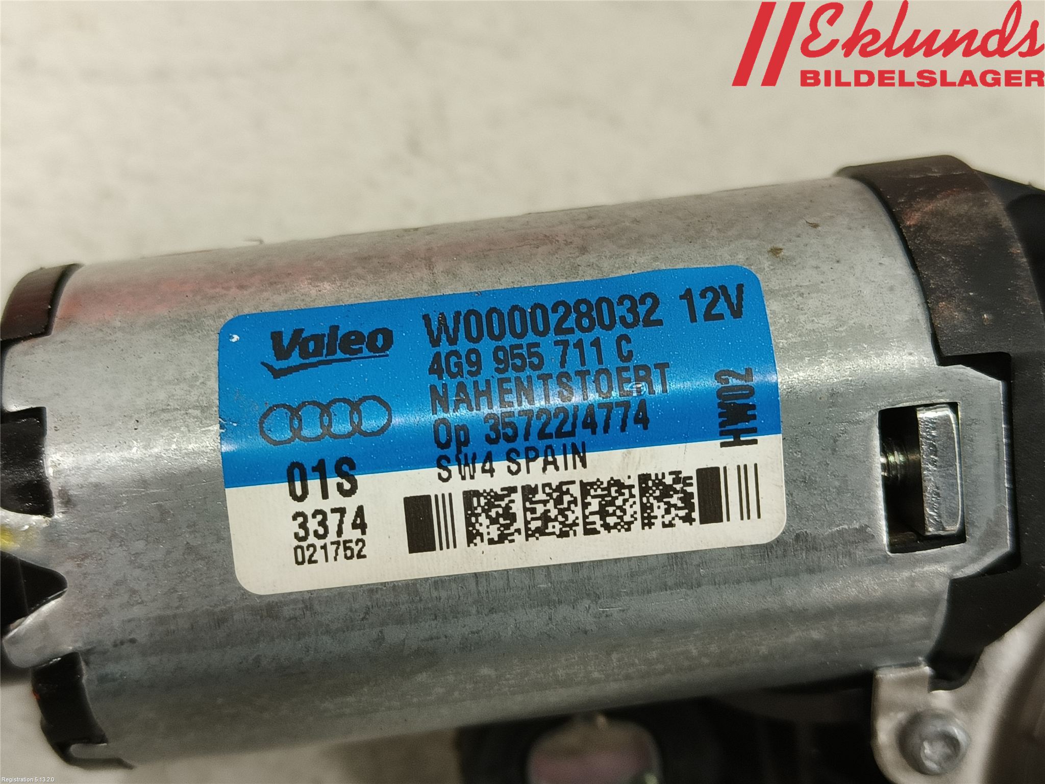 Audi A6 ALLROAD 12-18 Torkarmotor Baklucka